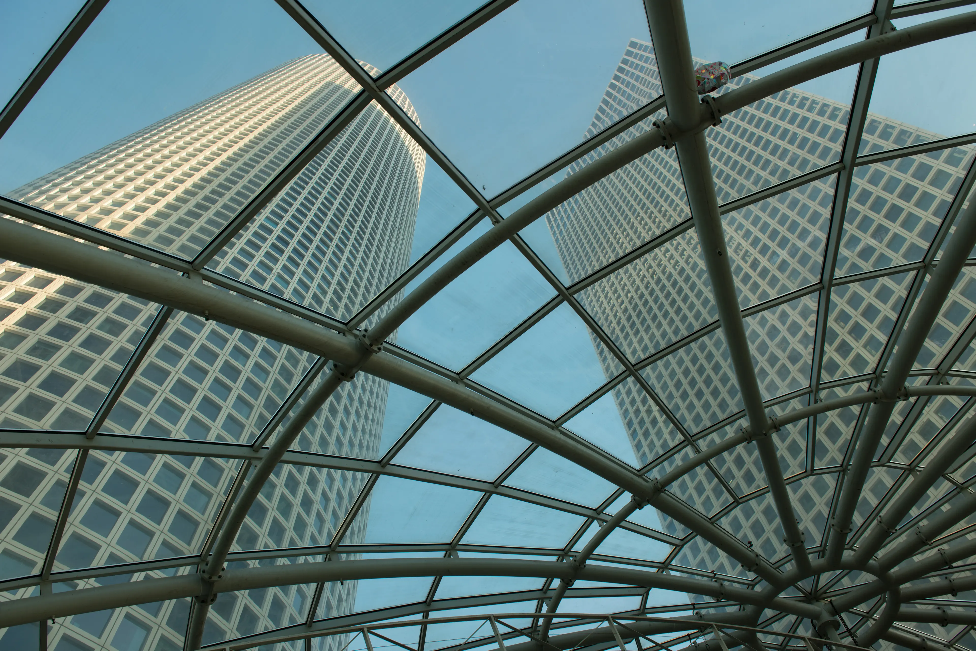 Modern glass and metal architecture Modern glass and metal architecture