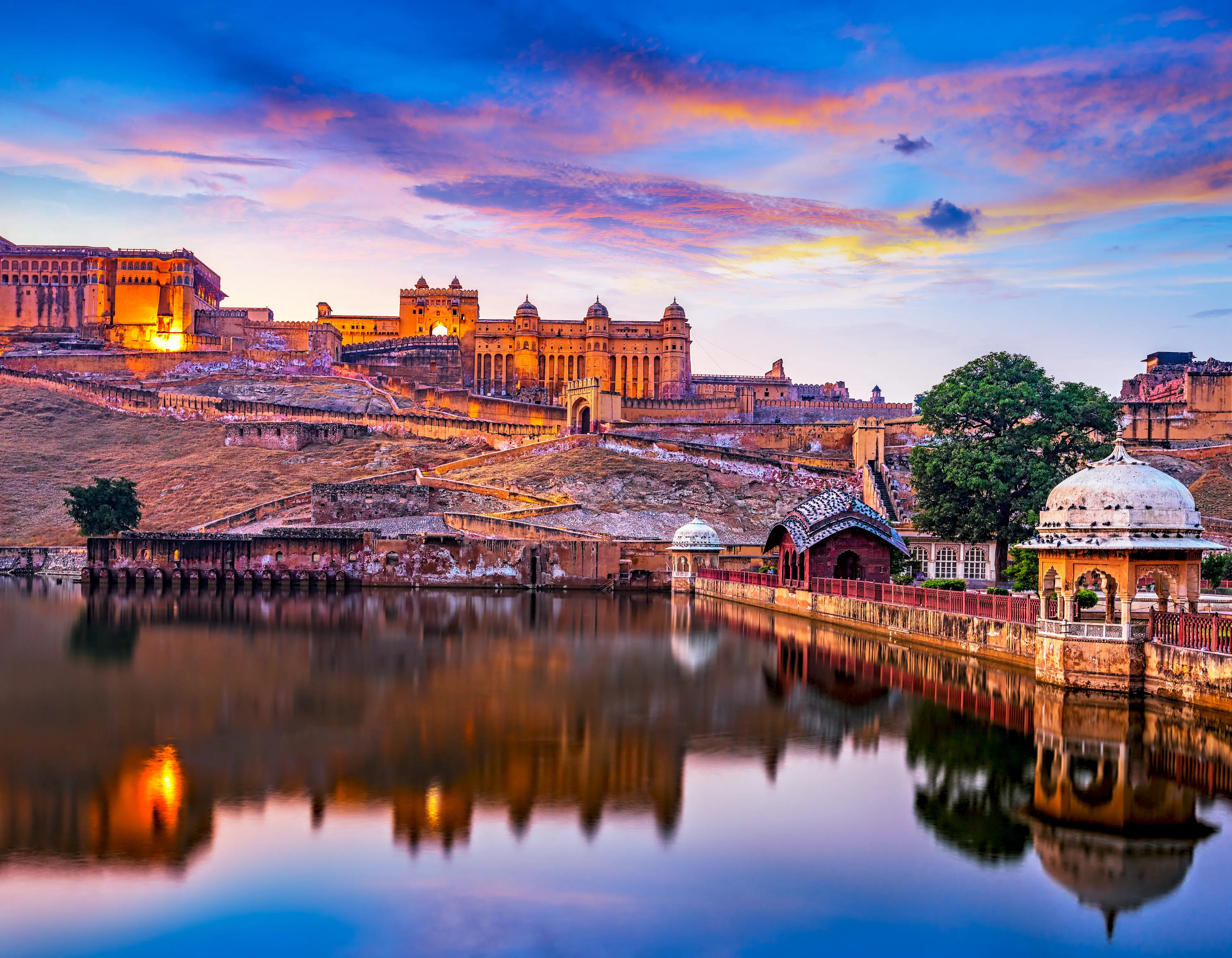 Amber Fort and Maota Lake Amber Fort and Maota Lake