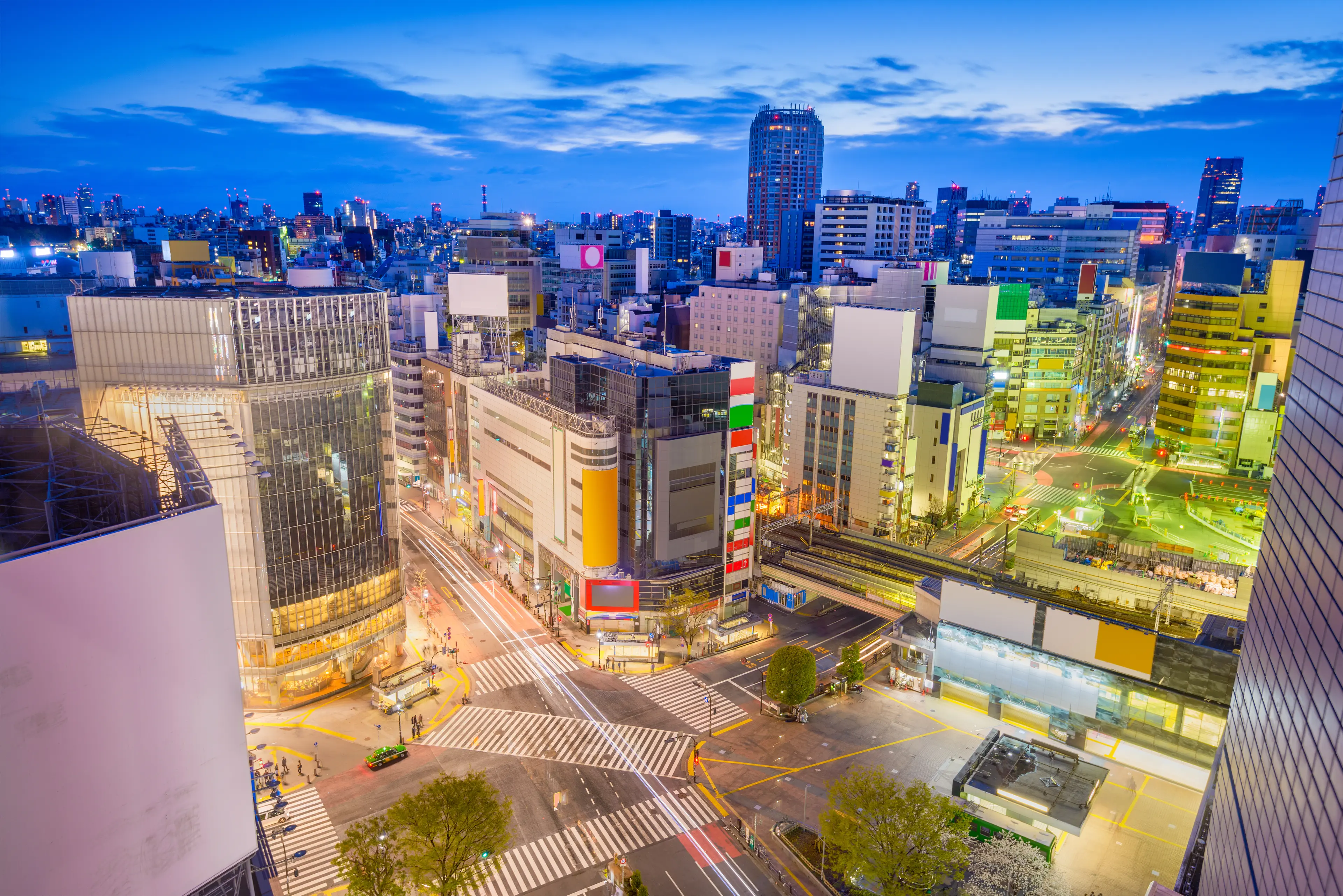 City skyline over Shibuya Ward