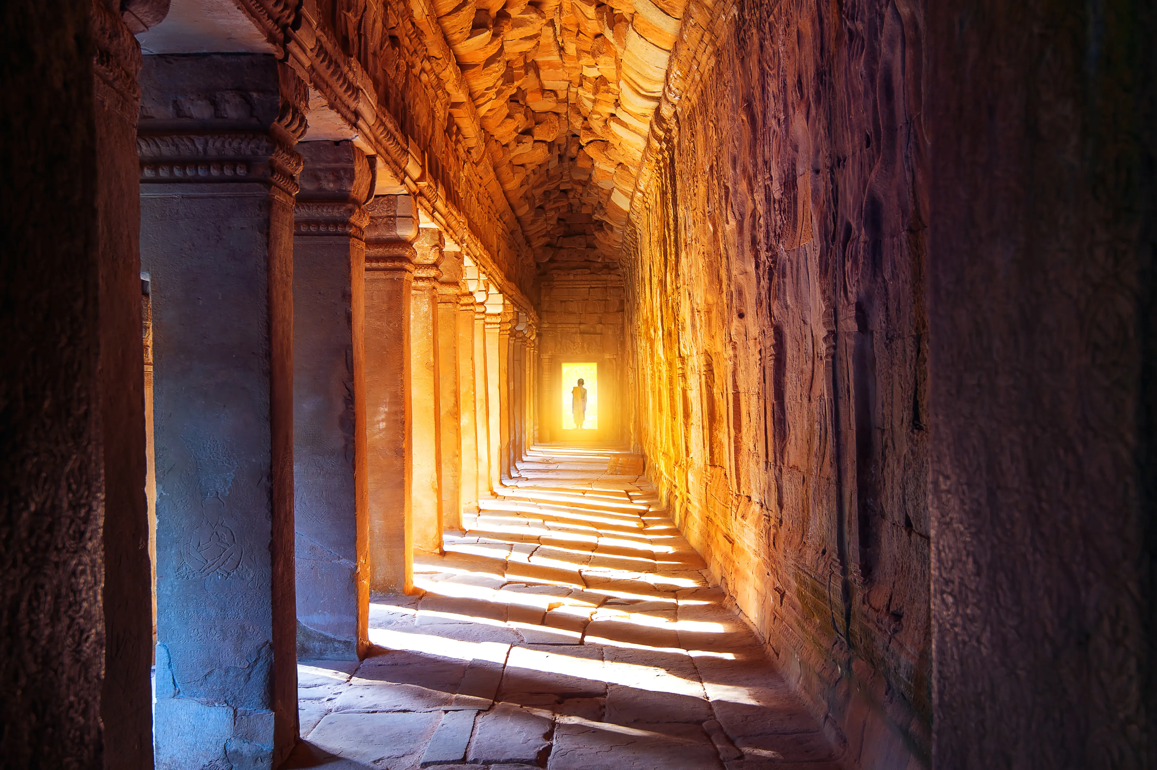 The monks in Angkor Wat, Siem Reap