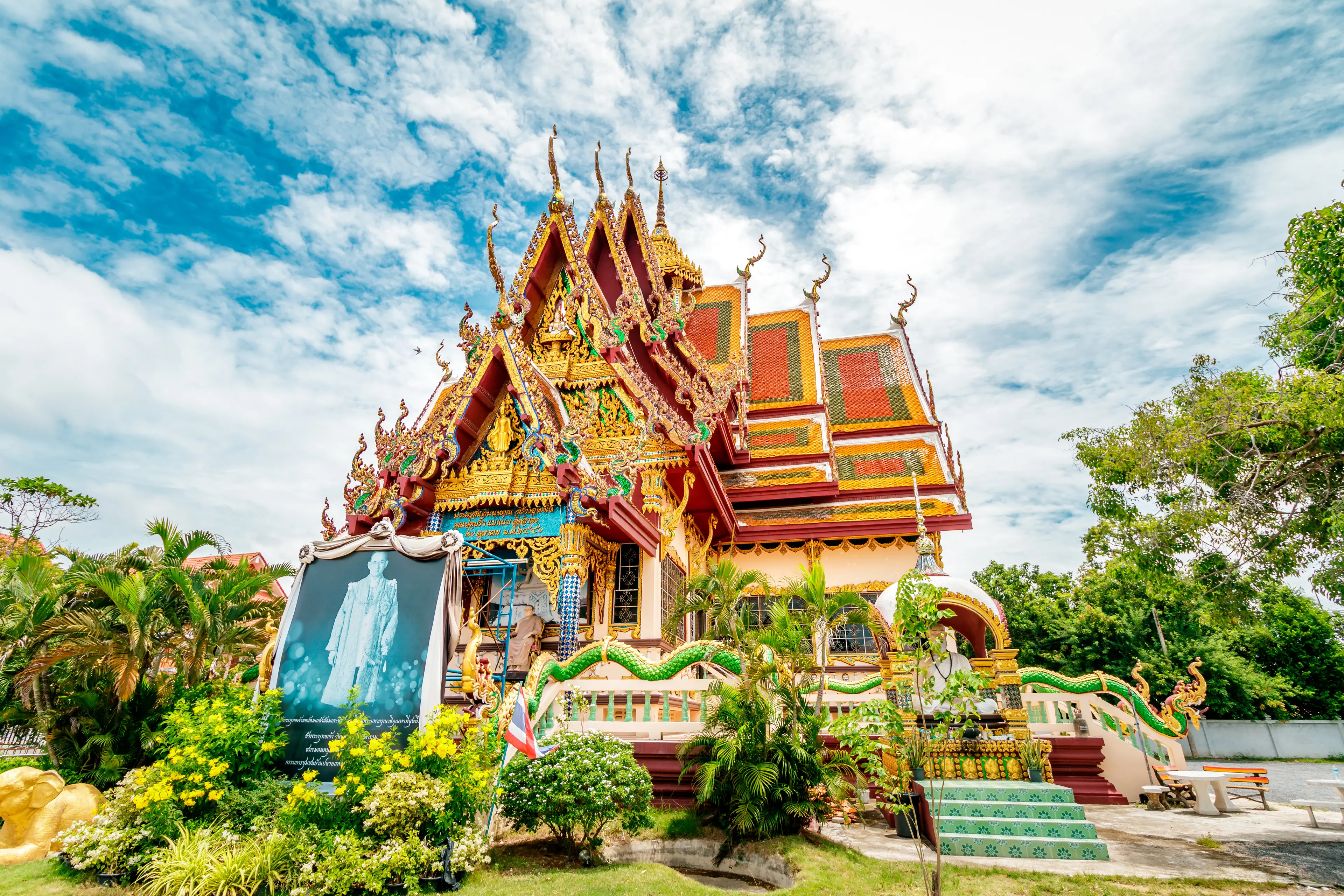 Wat Phai Laem buddhist temple