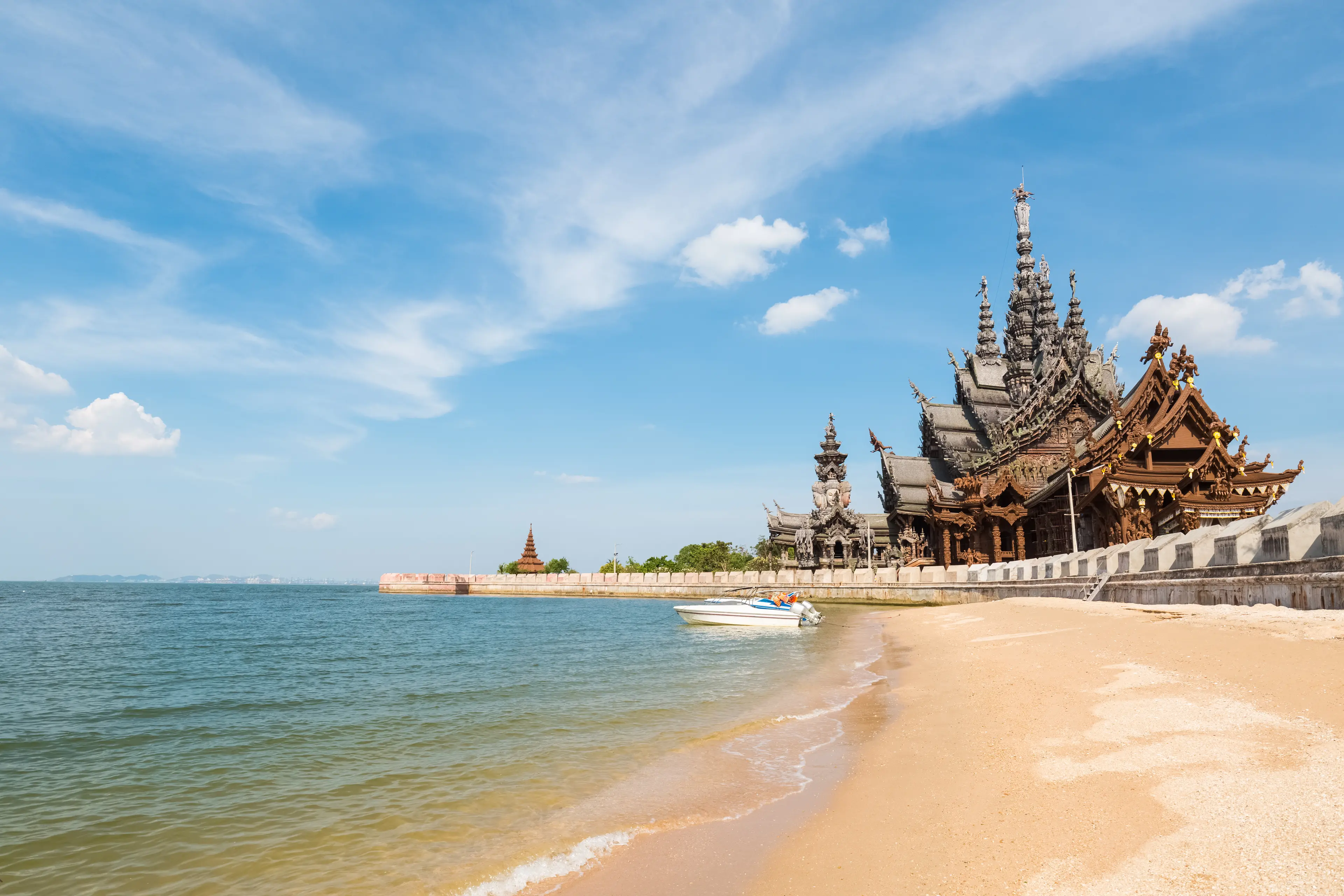 Sanctuary of truth and the adjascent beach