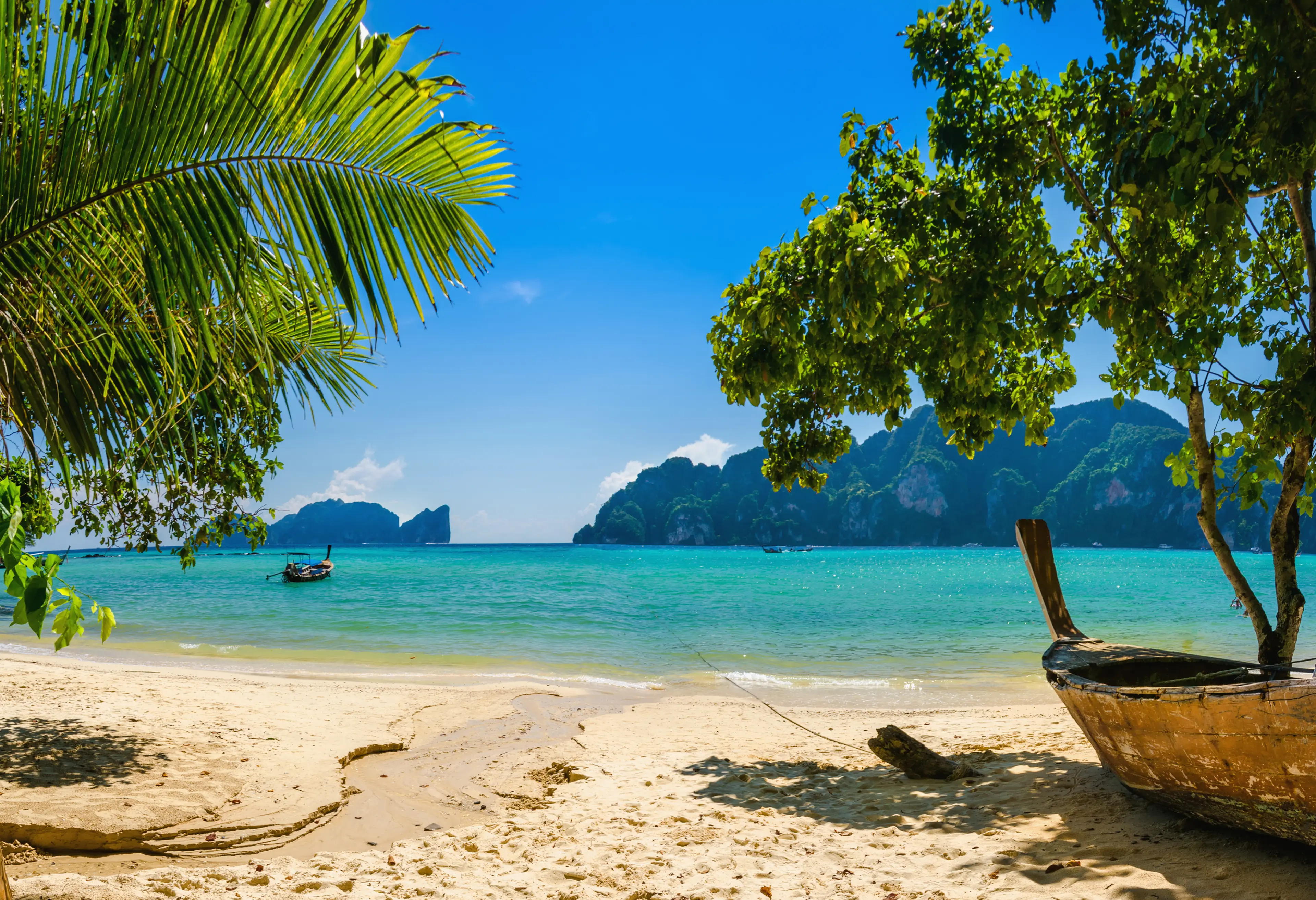 One of the island's tropical beaches One of the island's tropical beaches