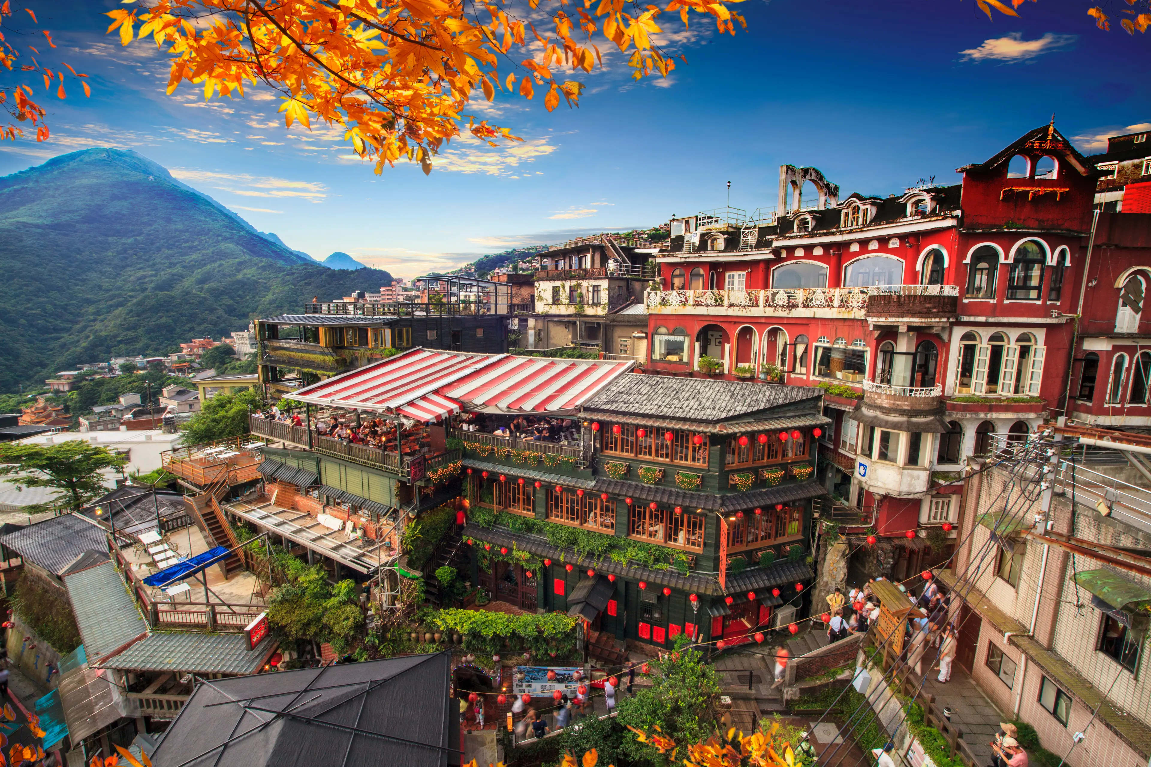View of the Jiufen area View of the Jiufen area
