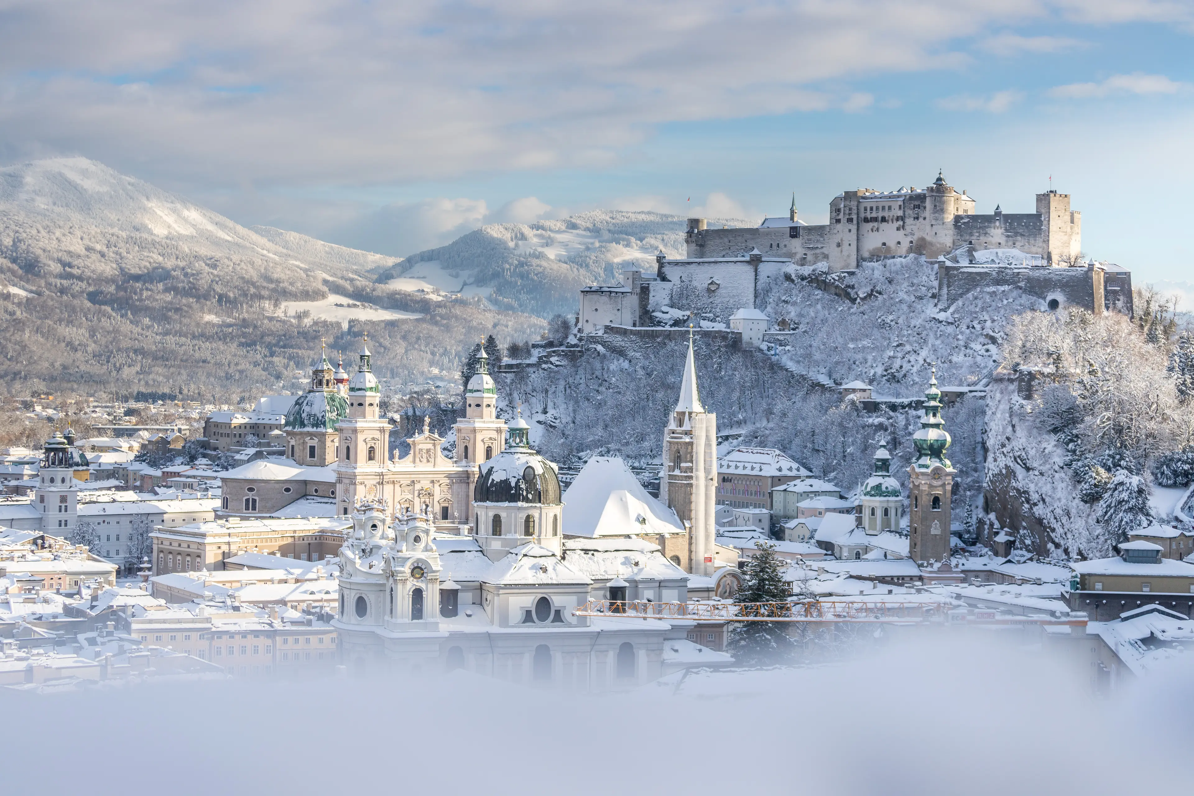 Panorama of the city in winter Panorama of the city in winter