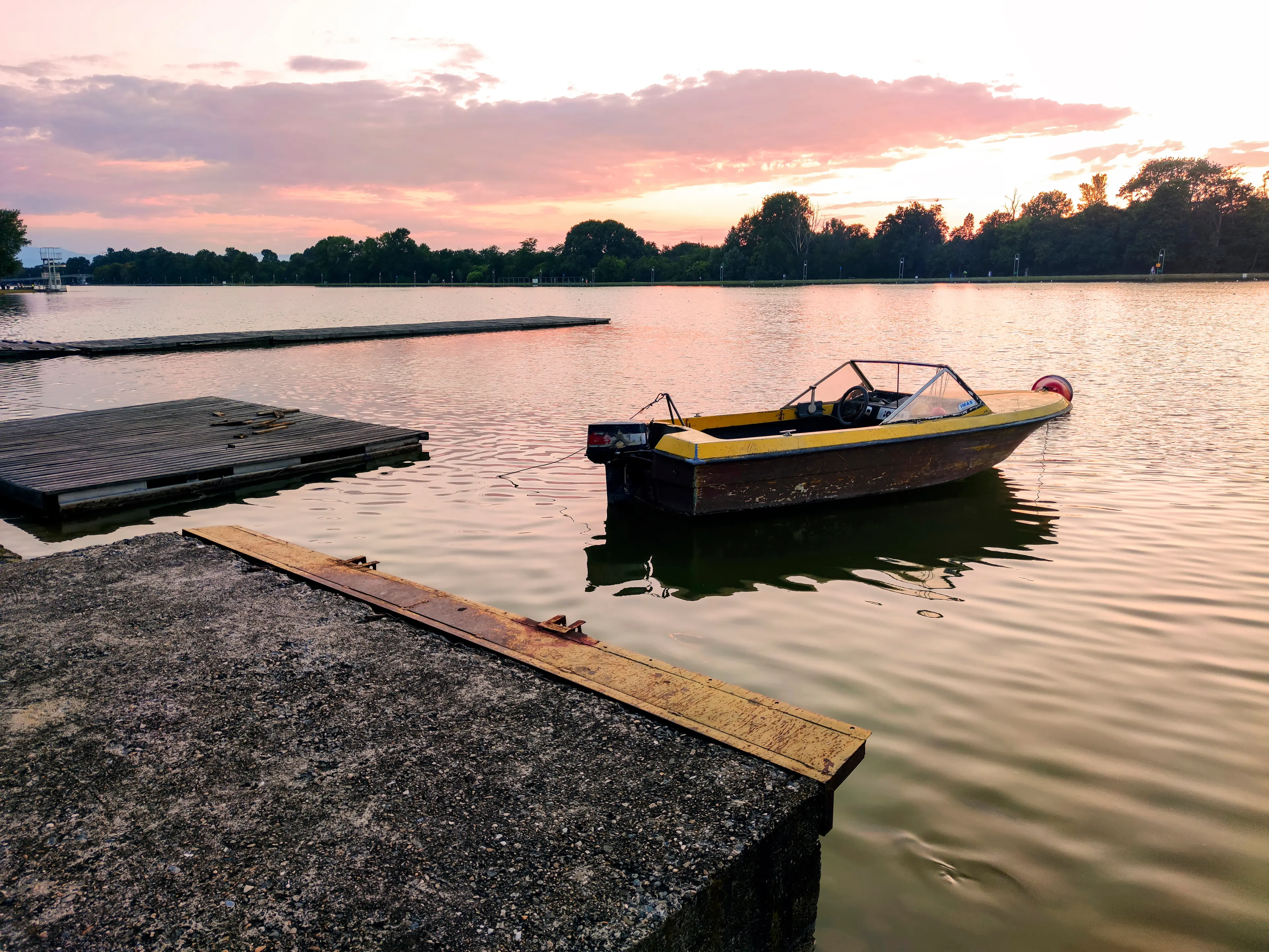 The rowing venue at sunset The rowing venue at sunset