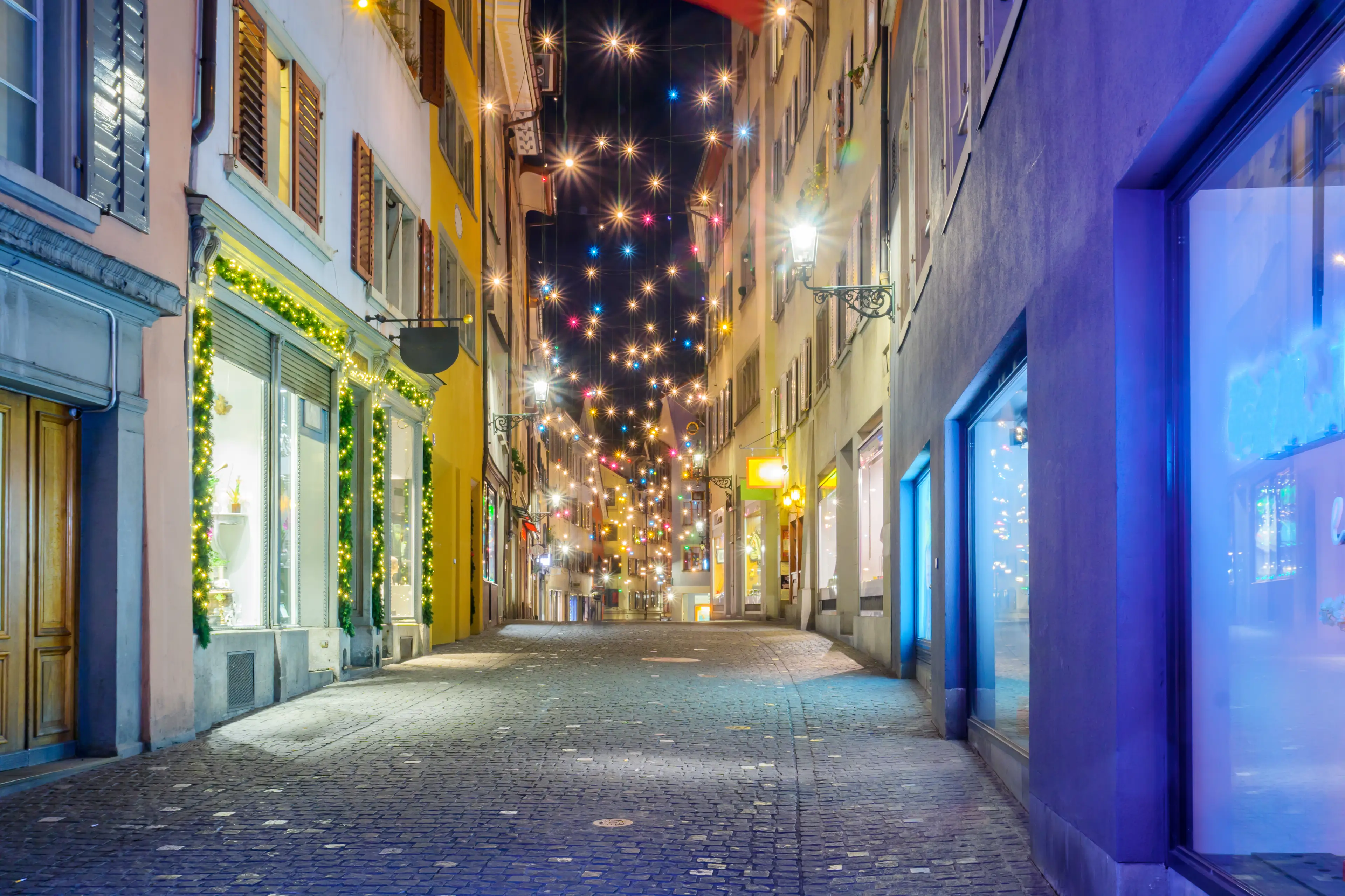 Street at Christmas Street at Christmas