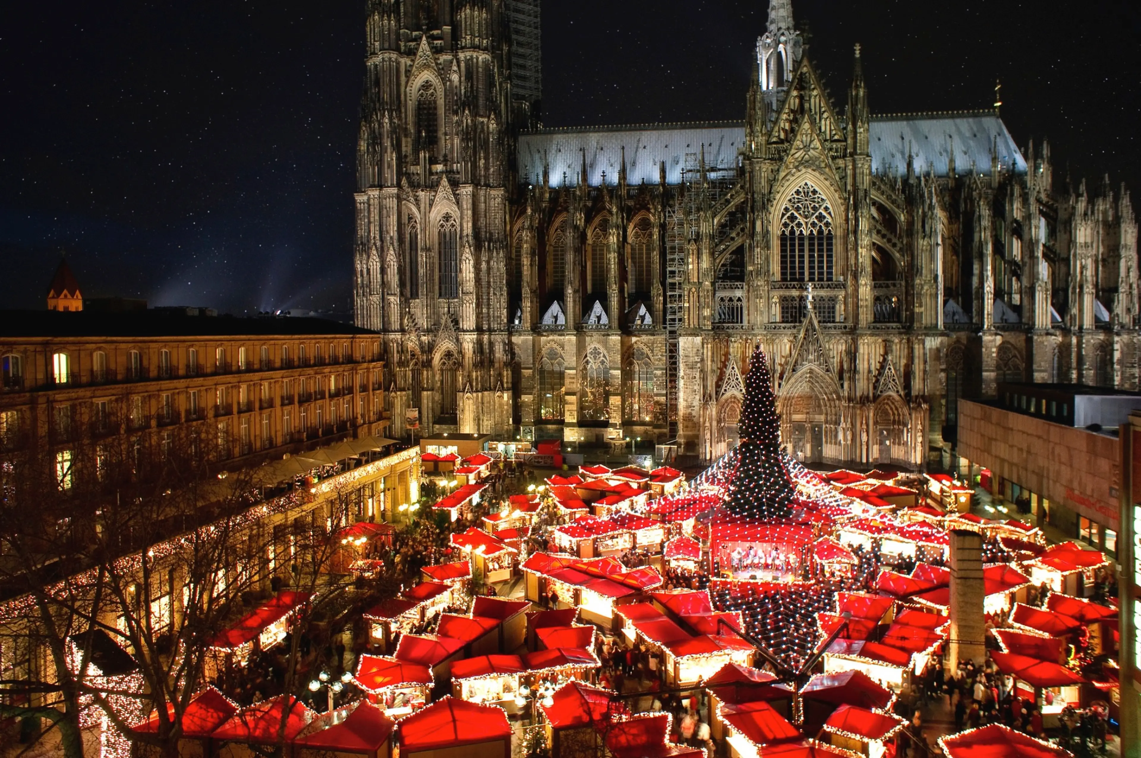 Most famous christmas market near Cologne Cathedral. Most famous christmas market near Cologne Cathedral.