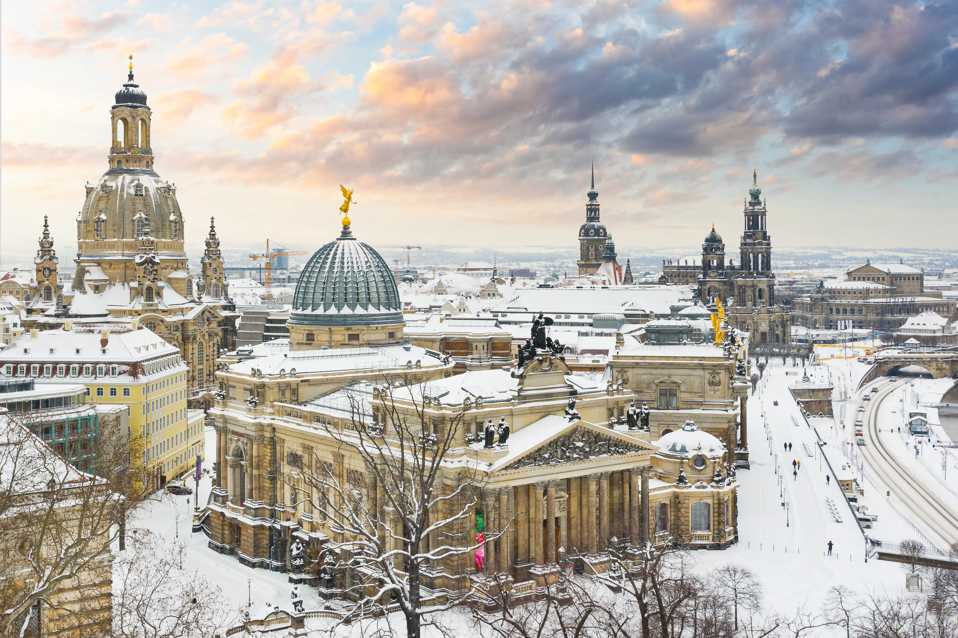 Cityscape in winter Cityscape in winter
