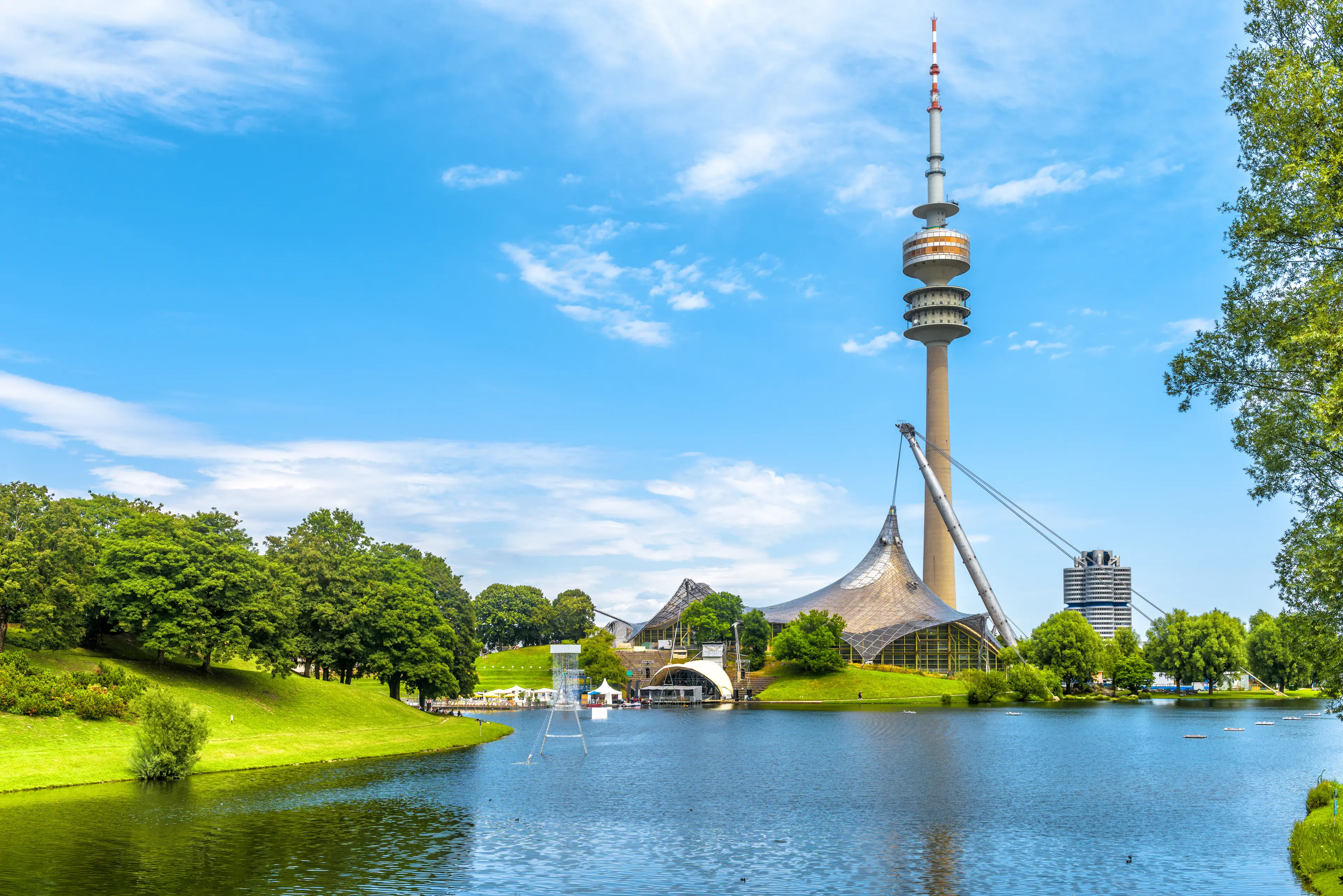 Olympiapark in summer Olympiapark in summer