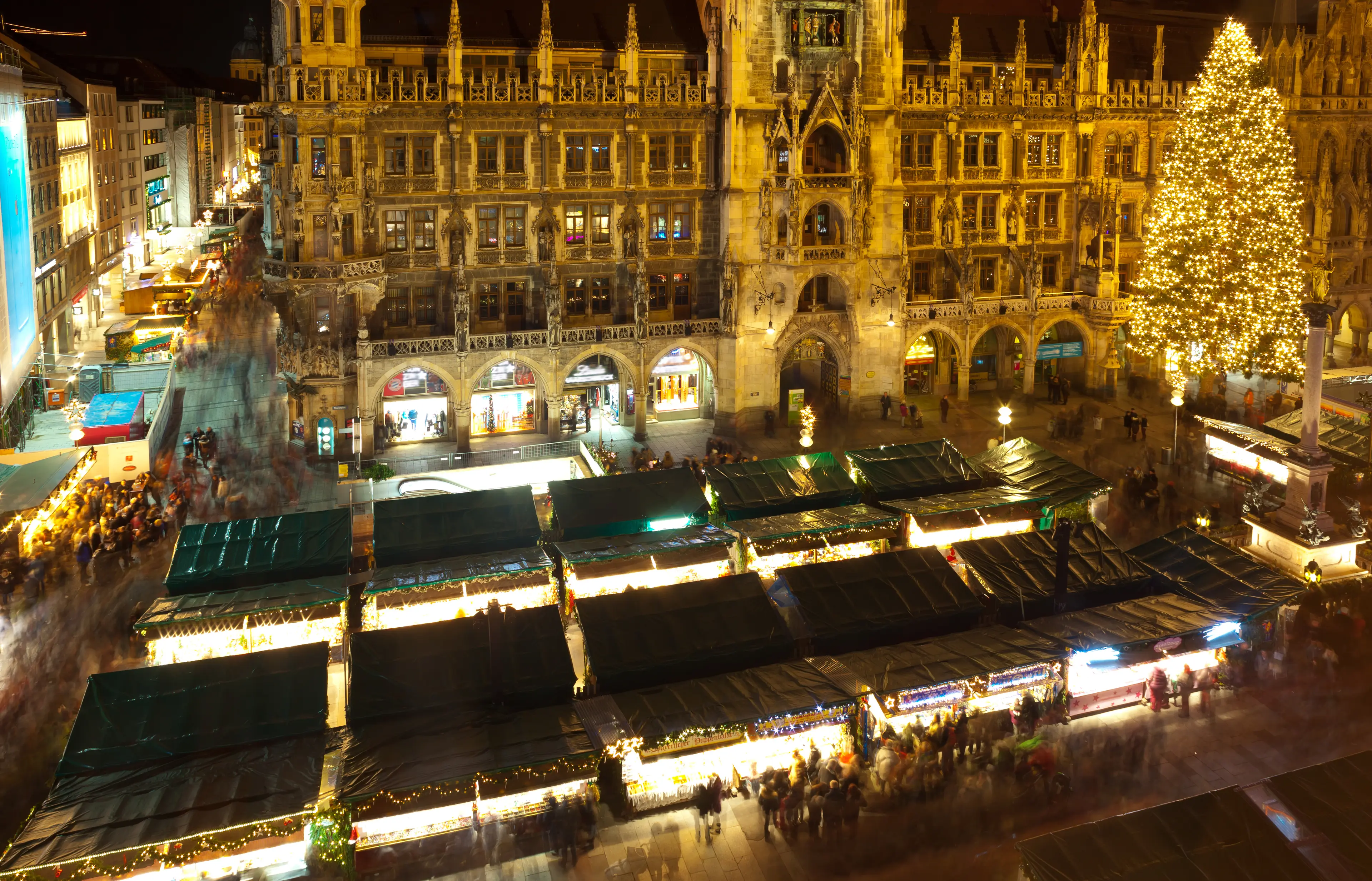 Aerial image of Christmas Market Aerial image of Christmas Market