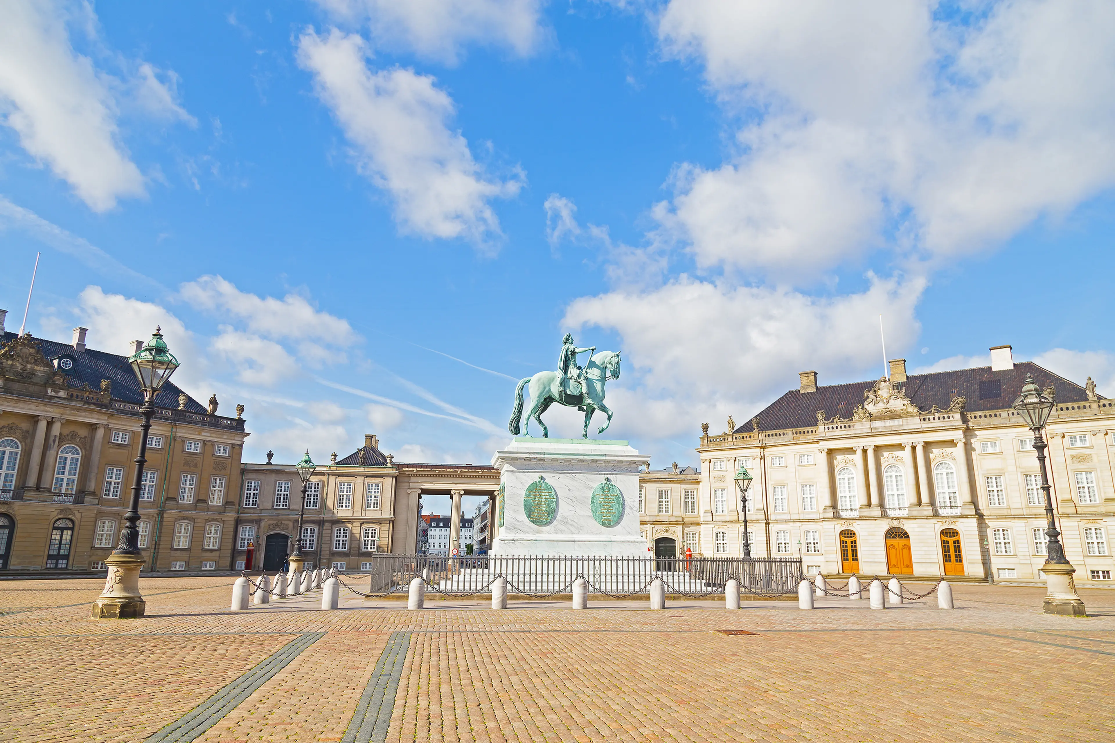 Square in front of Amalienborg Palace Square in front of Amalienborg Palace