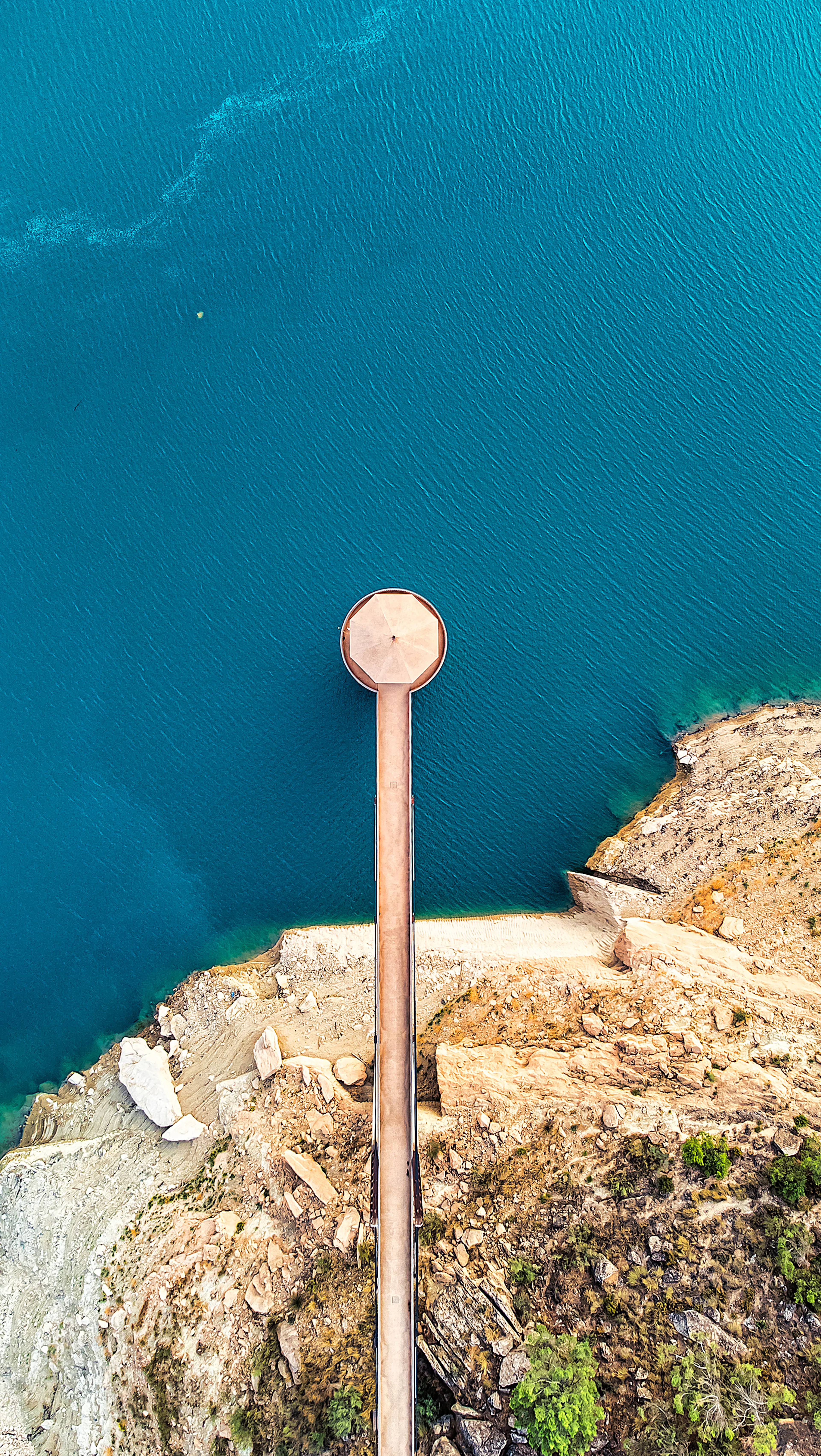 Beautiful dam in a reservoir of the city of Guadix Beautiful dam in a reservoir of the city of Guadix