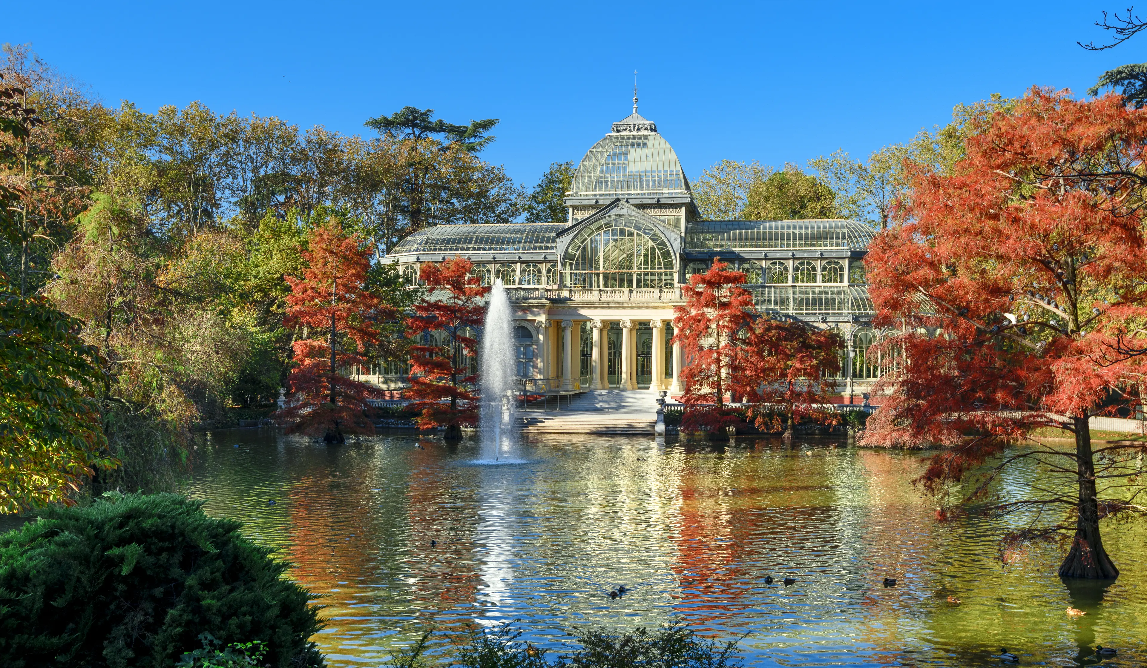 Crystal palace of El Retiro park Crystal palace of El Retiro park