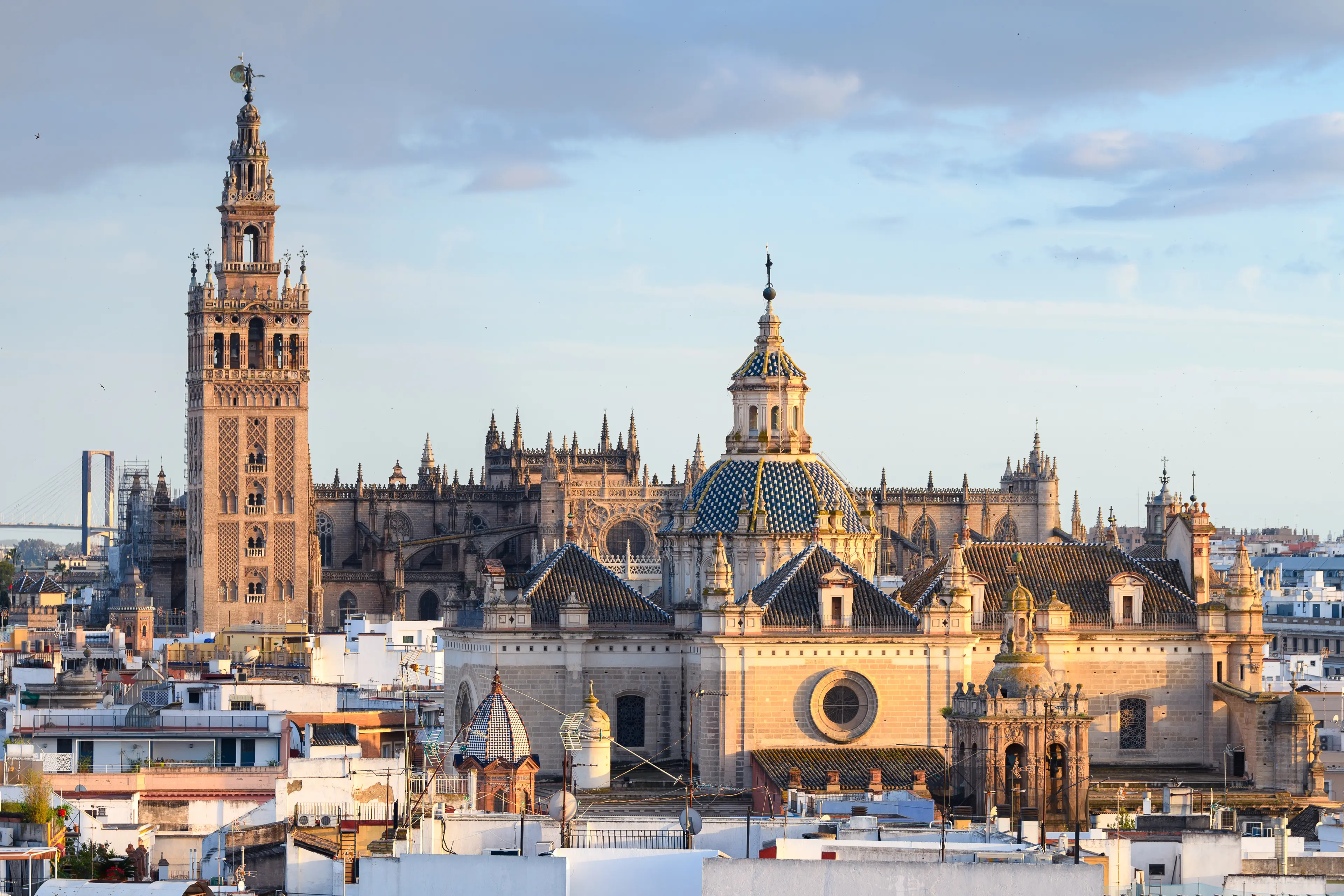 Giralda belltower dominating the old town's skyline Giralda belltower dominating the old town's skyline