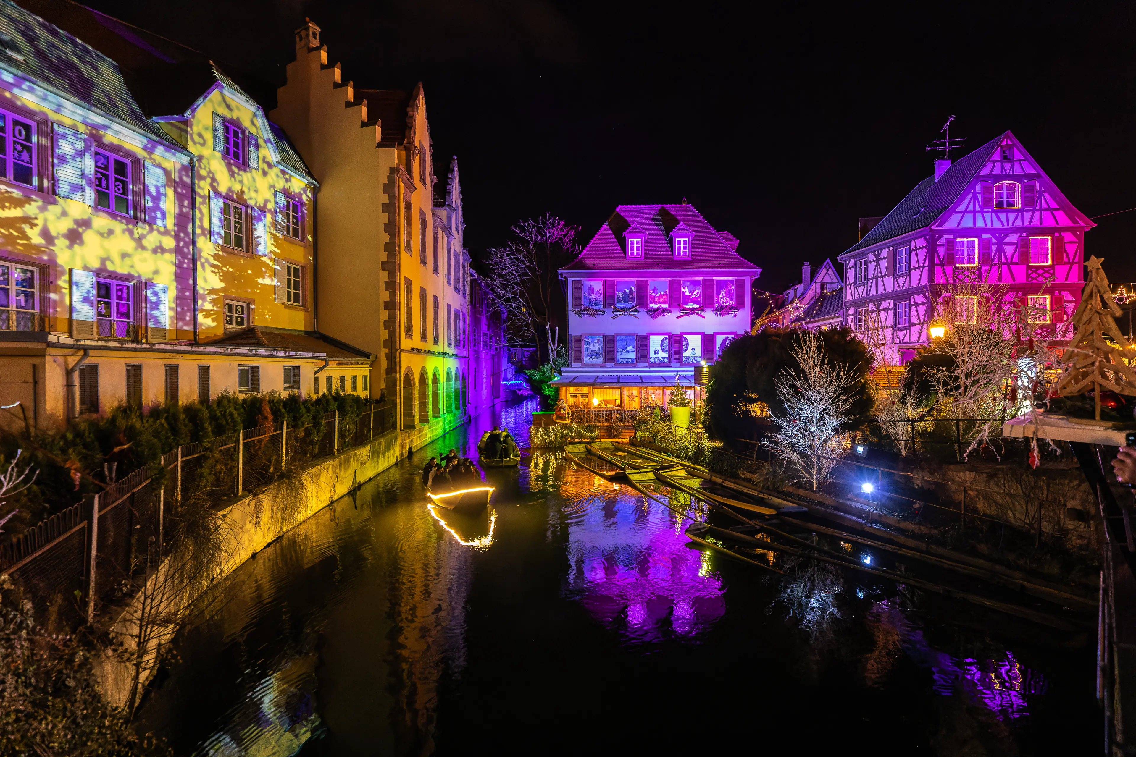 Colored houses at the famous Christmas market