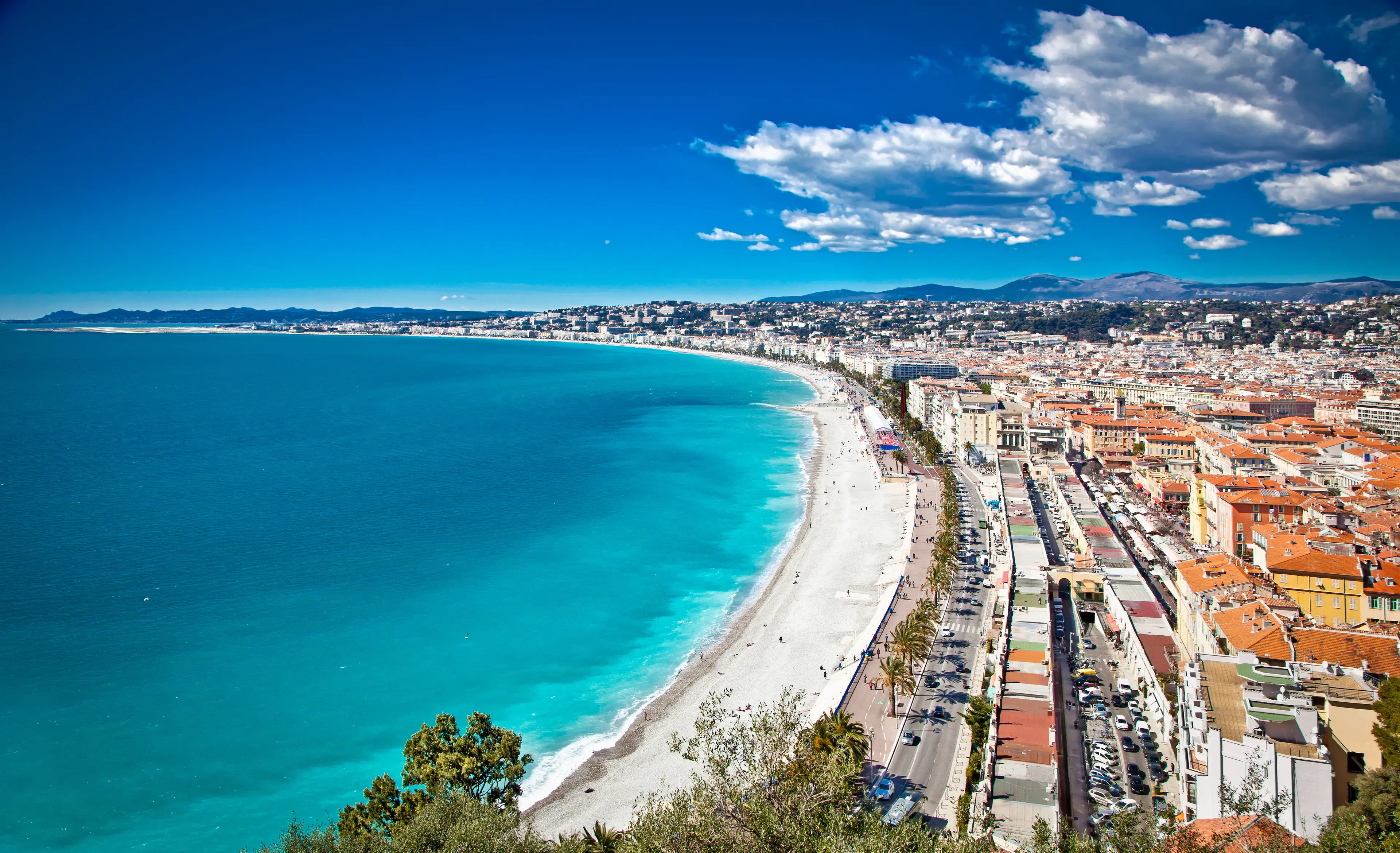 Nice coastline and beach Nice coastline and beach