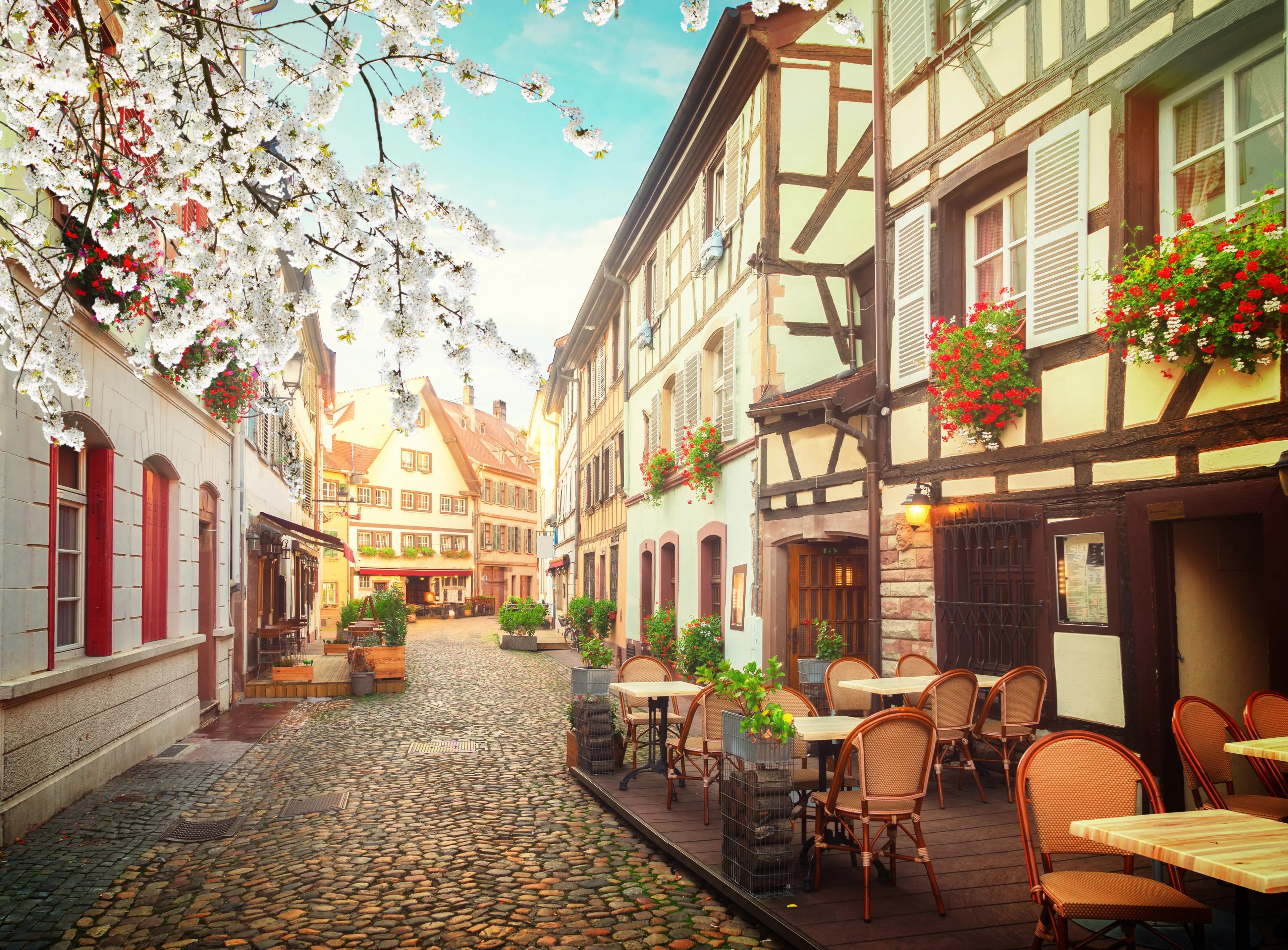 Street of Petit France medieval district