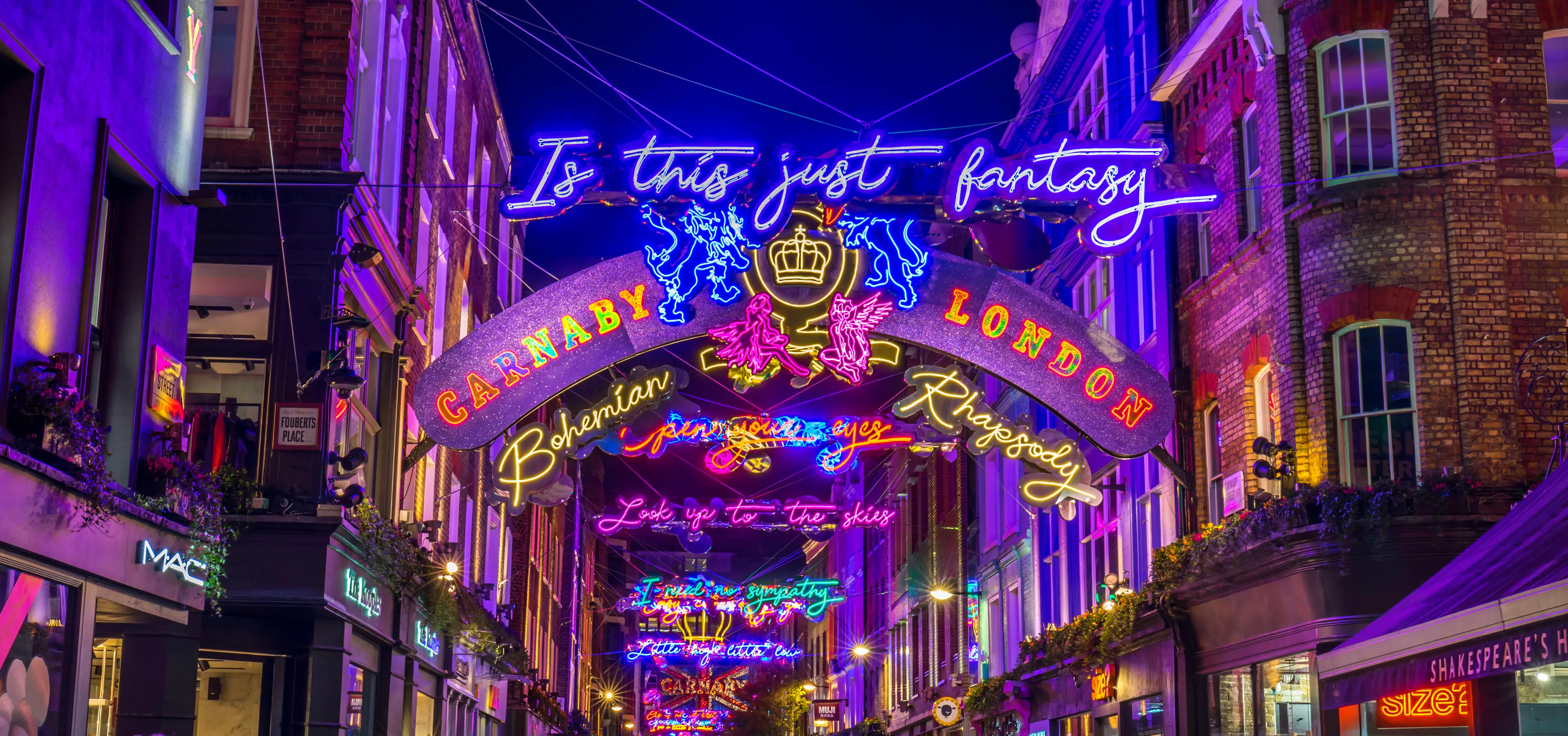 Carnaby Street during Christmas