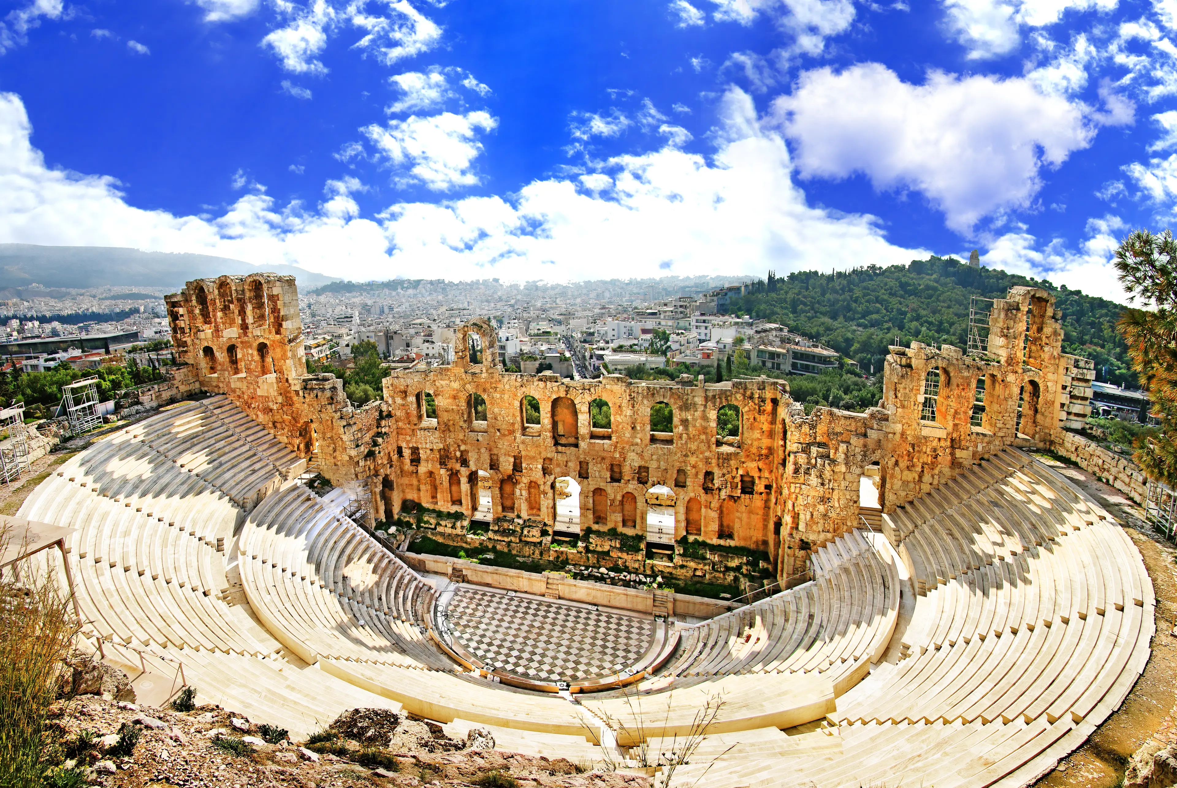 Ancient theater in Acropolis