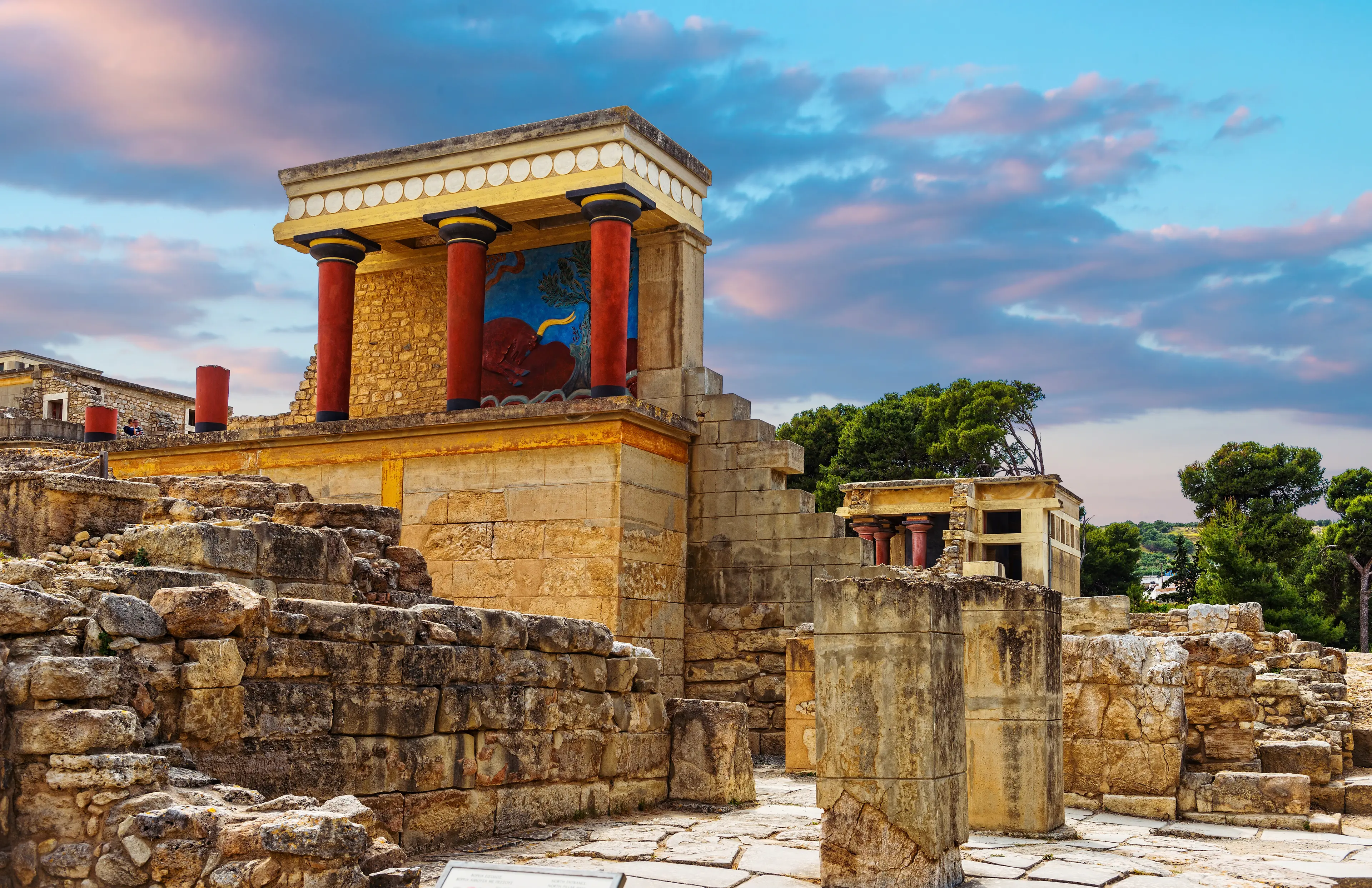 The Minoan ruins of Knossos