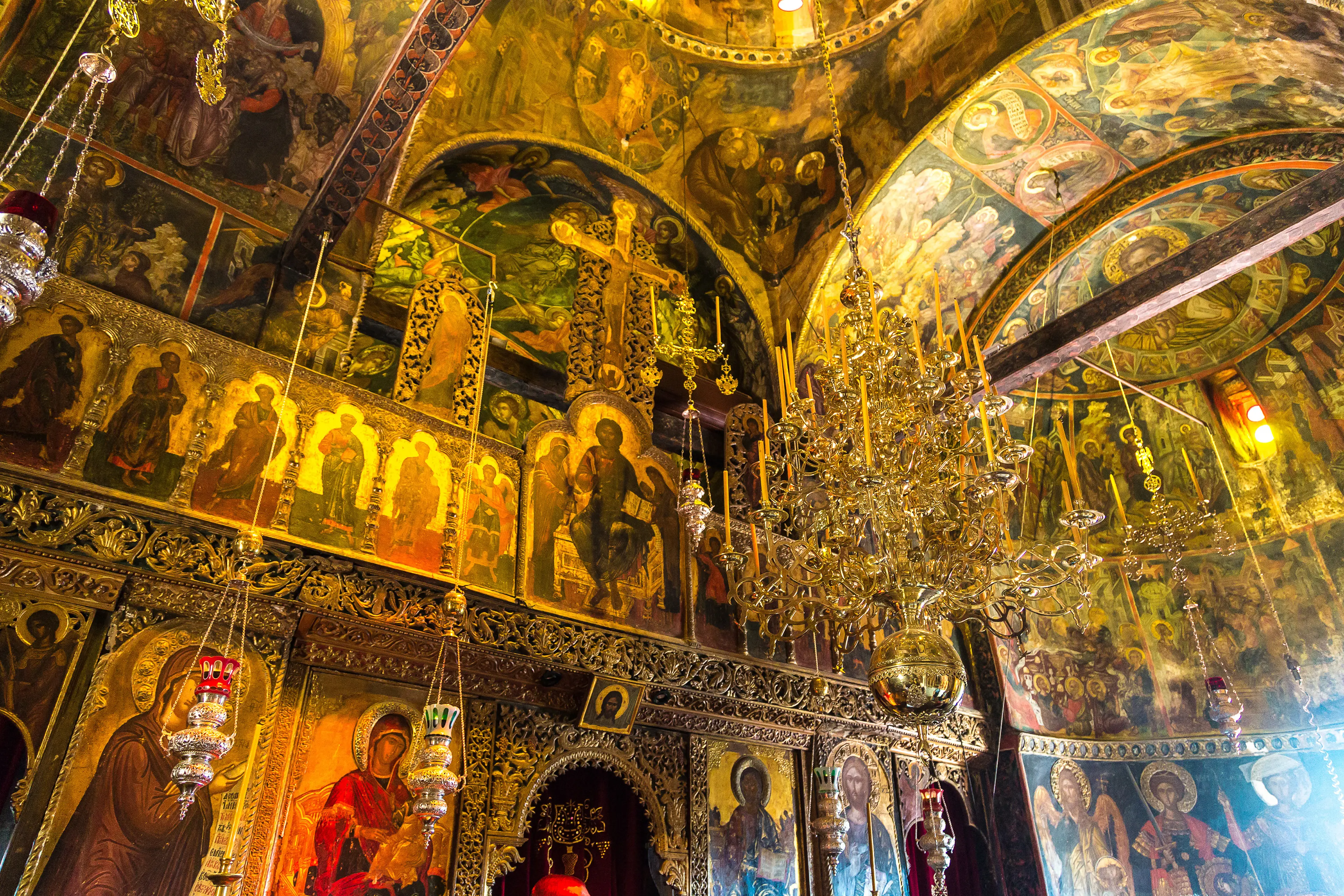 Orthodox iconography and decor of one of the monasteries