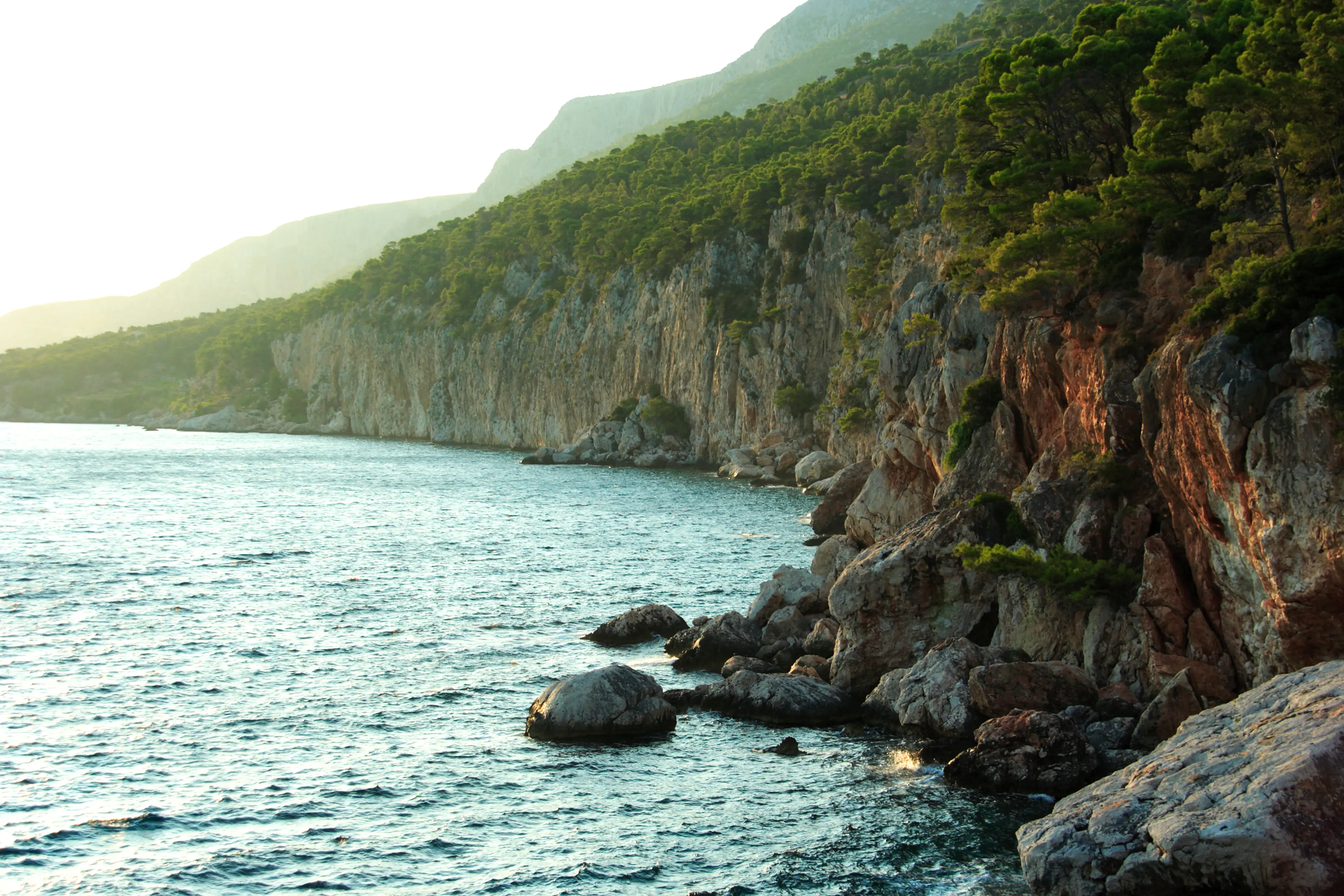 Cliffs over the Adriatic sea