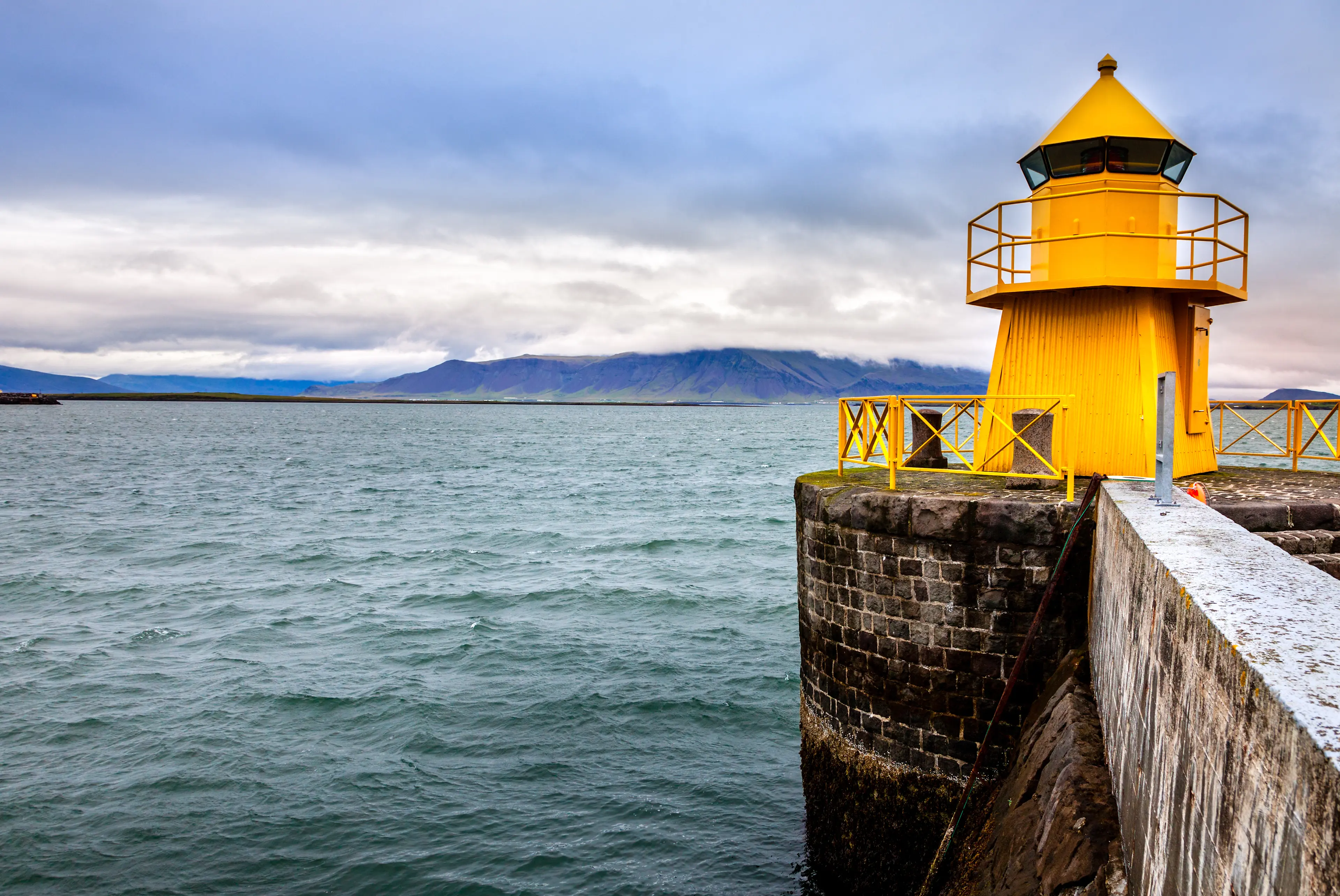 Reykjavik harbor lighthouse