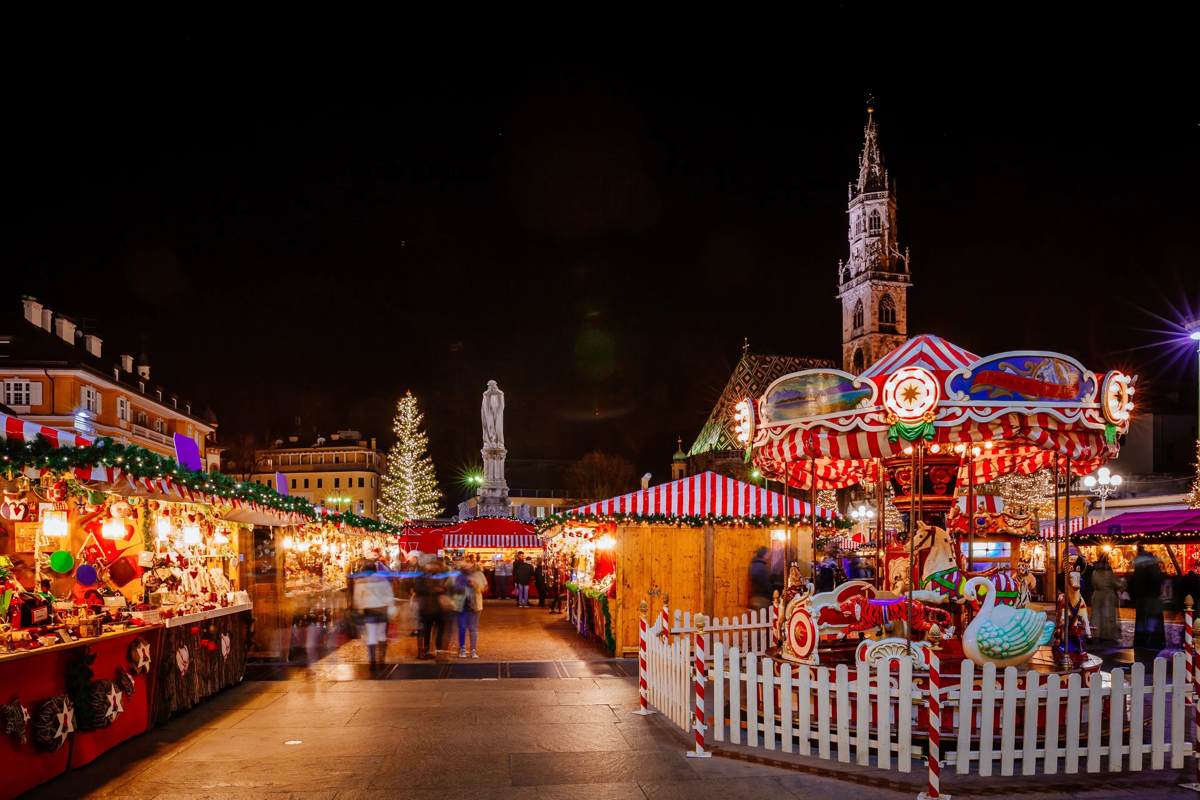 Carousel at the Christmas Market Carousel at the Christmas Market