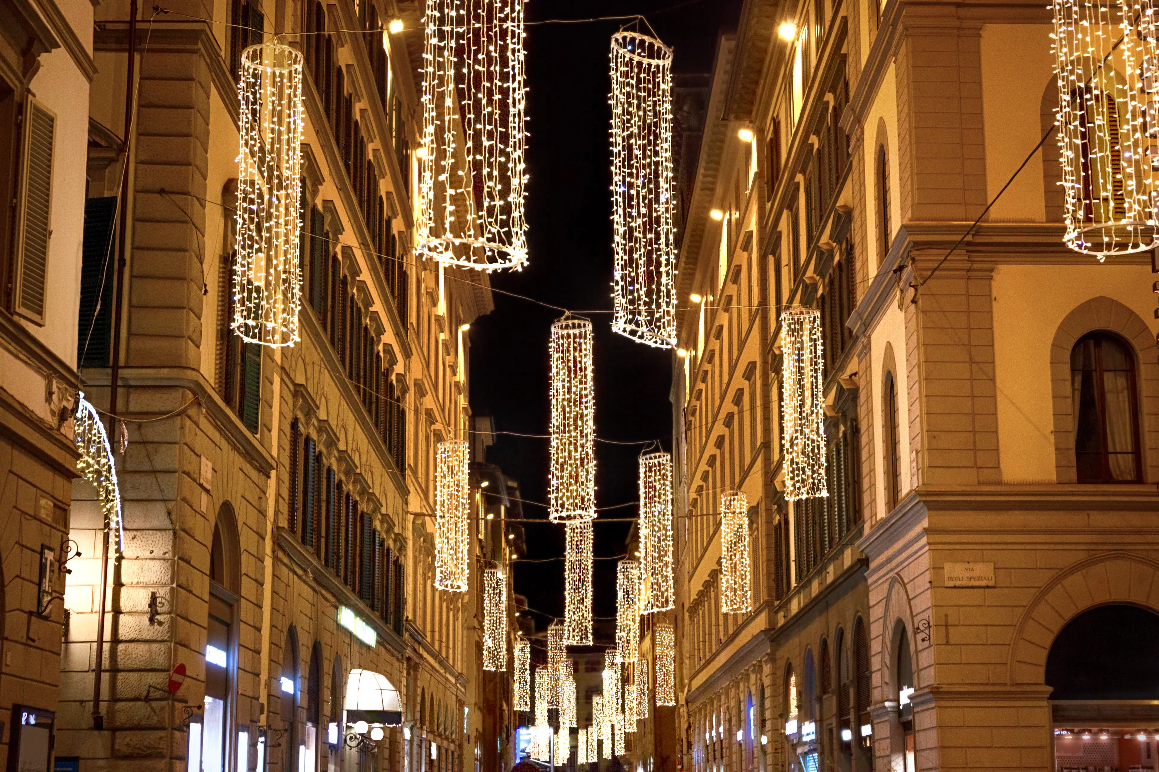 Illuminated Christmas street