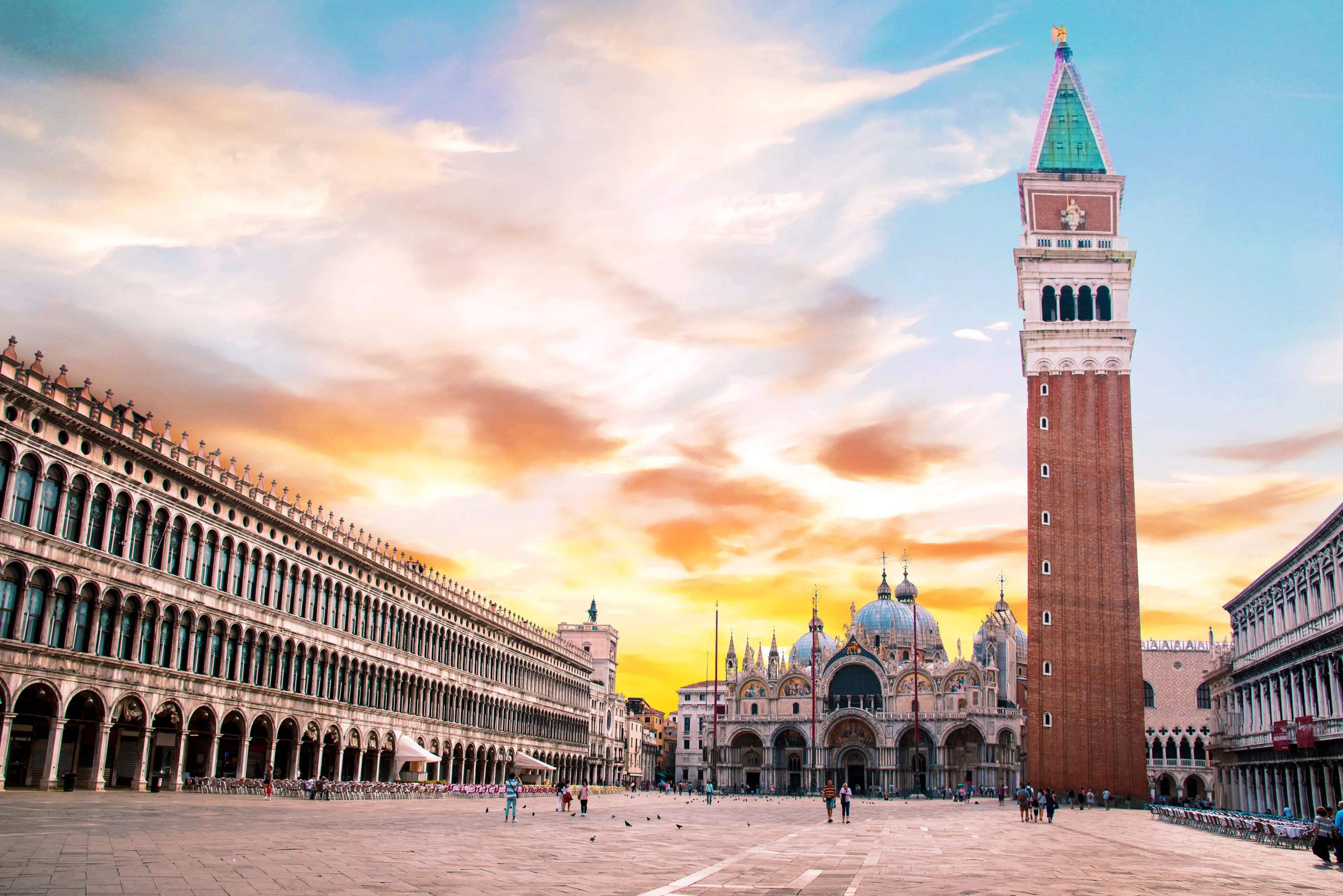 Piazza San Marco square with Basilica of Saint Mark Piazza San Marco square with Basilica of Saint Mark