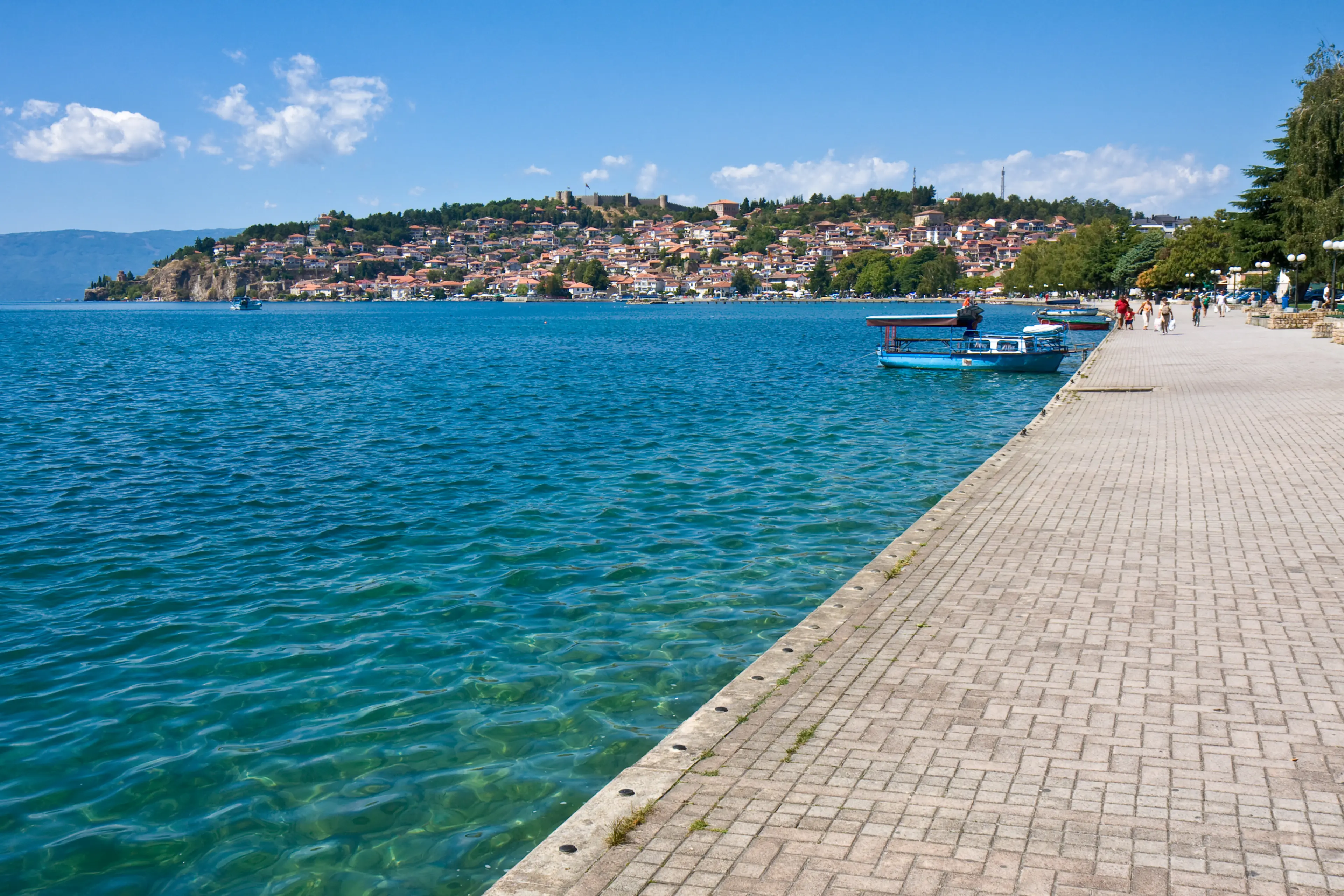 Sidewalk by Lake Ohrid