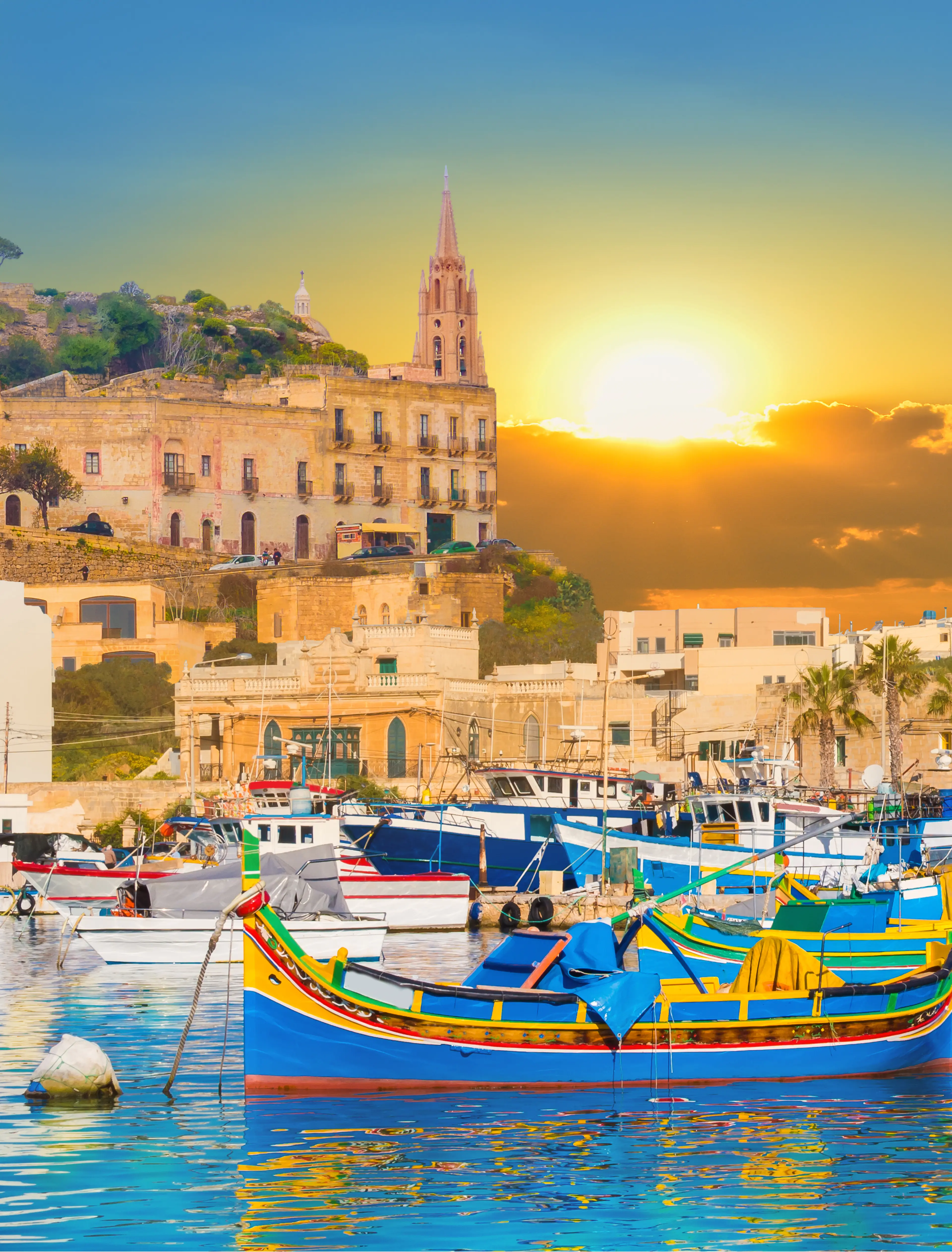 Marsaxlokk village harbor Marsaxlokk village harbor