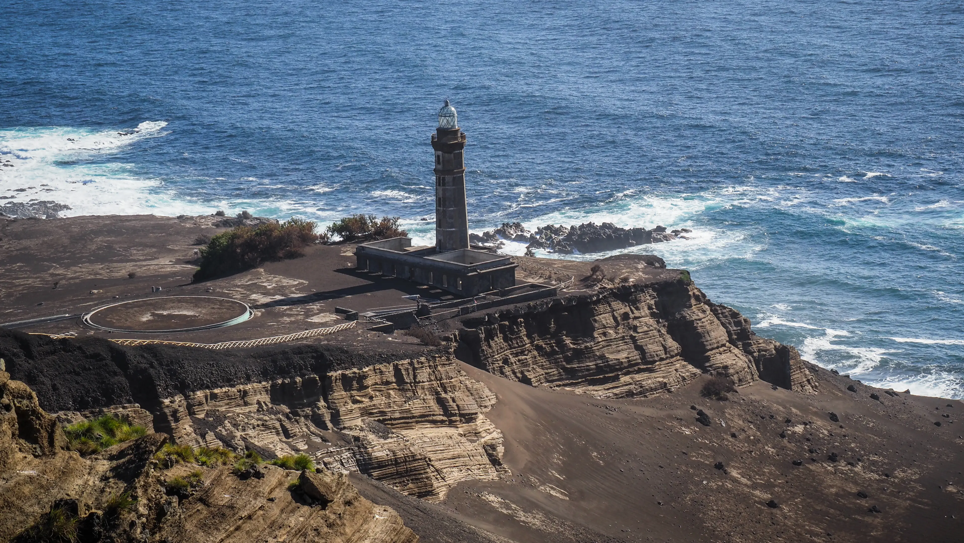 Lighthouse on Faial island coast
