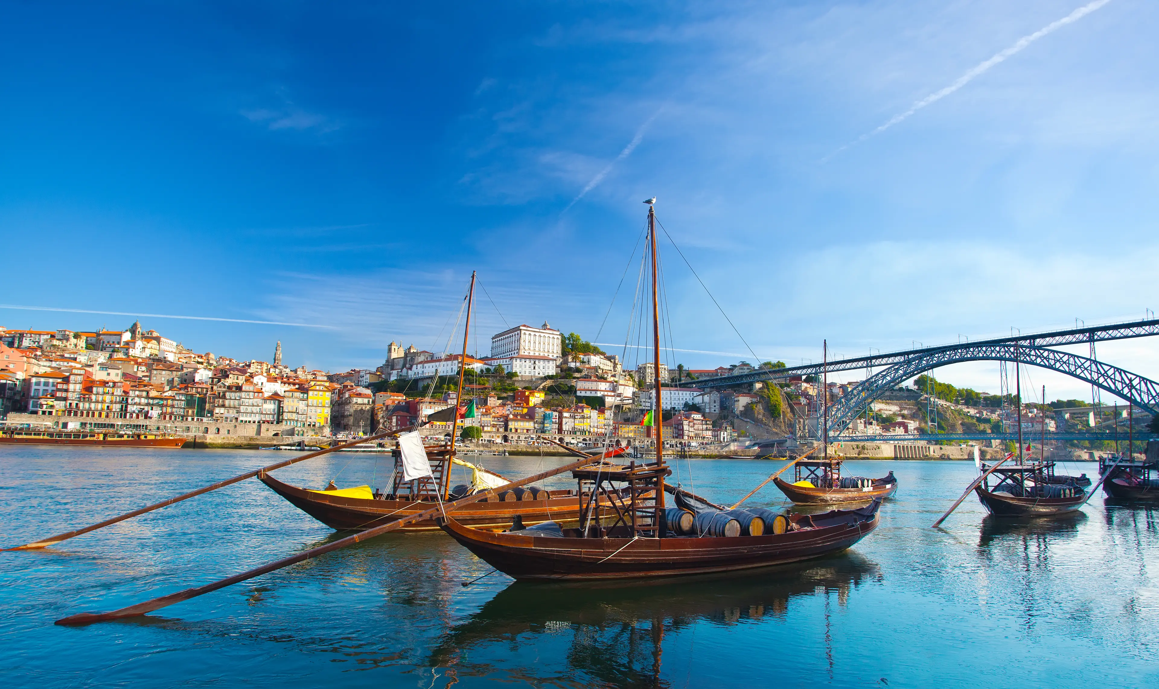 Ancient Boat in Oporto, in which was used to transport the Port Ancient Boat in Oporto, in which was used to transport the Port