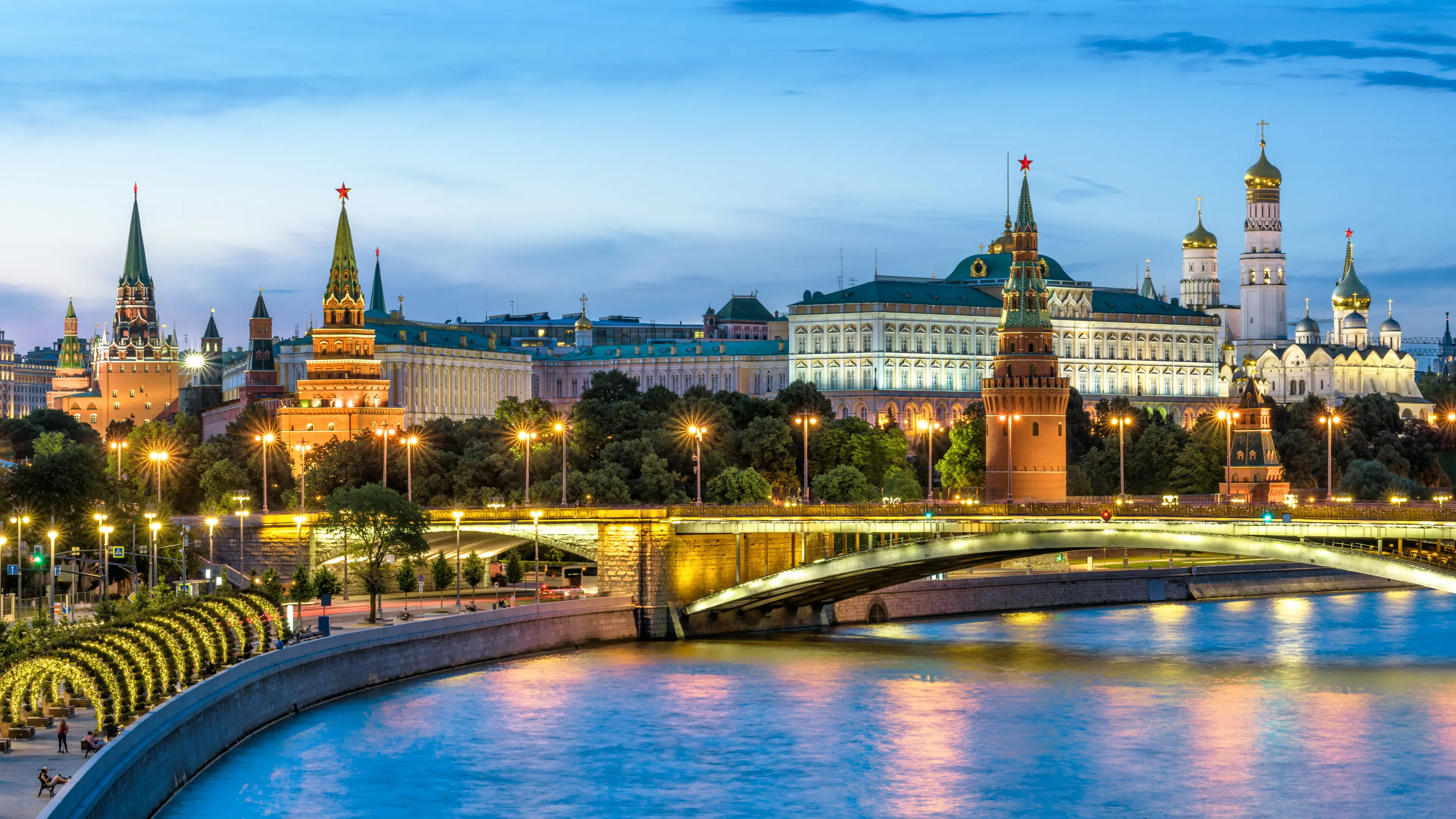 Ancient Kremlin by Moskva River