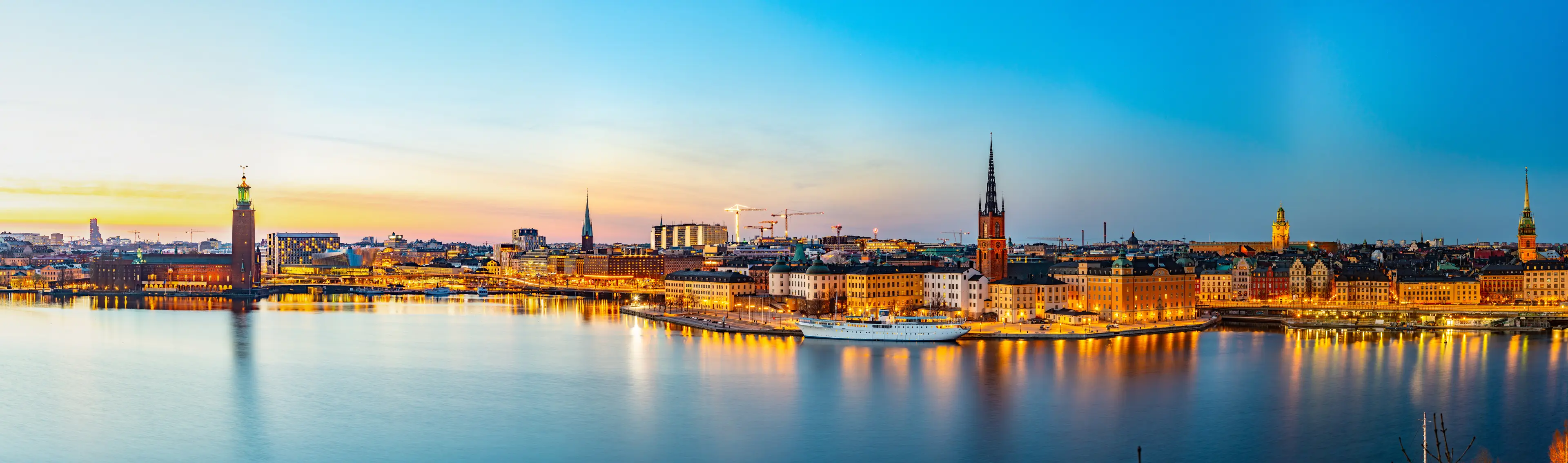 Town hall and Gamla stan viewed from Sodermalm island Town hall and Gamla stan viewed from Sodermalm island