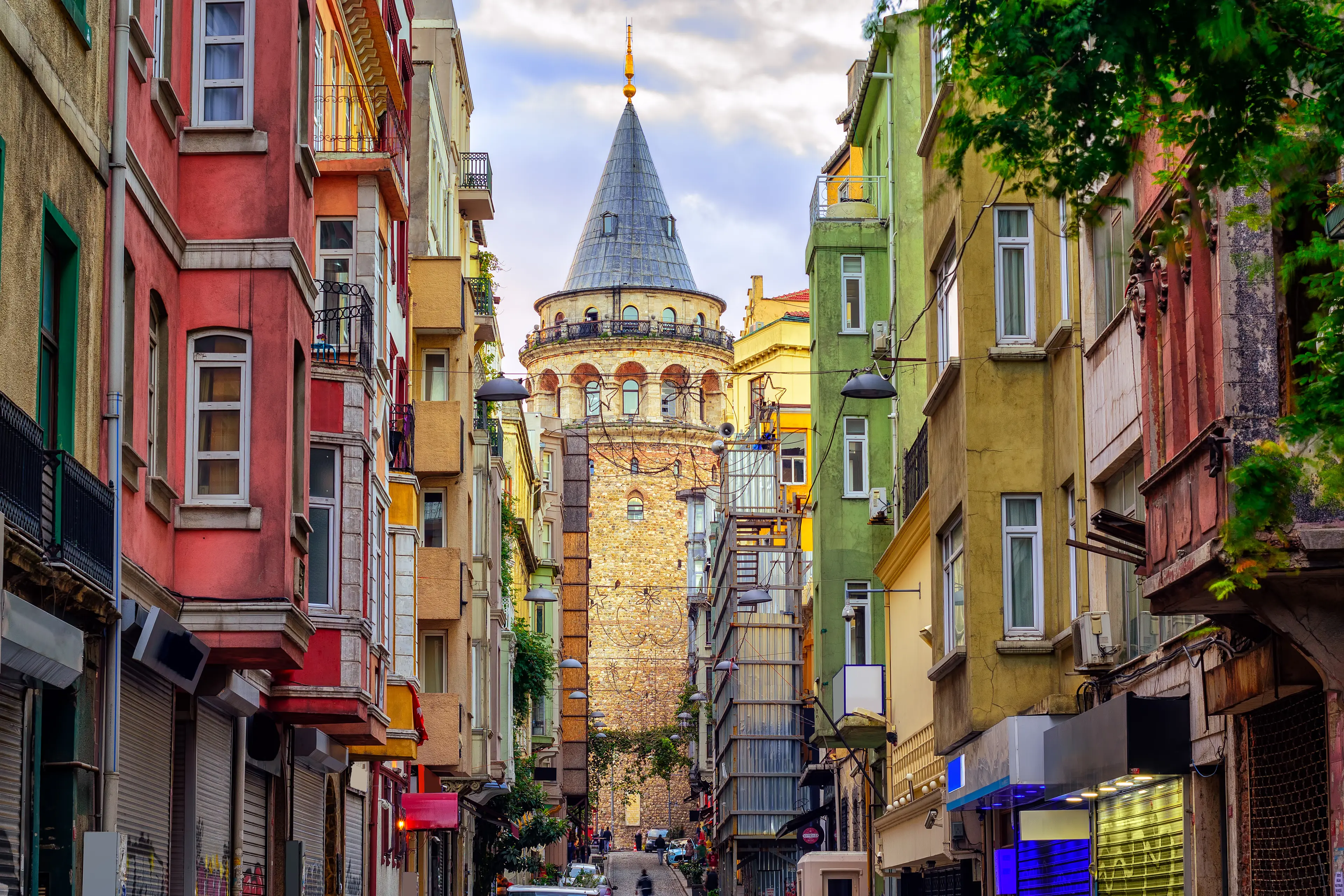 Galata Tower in old town