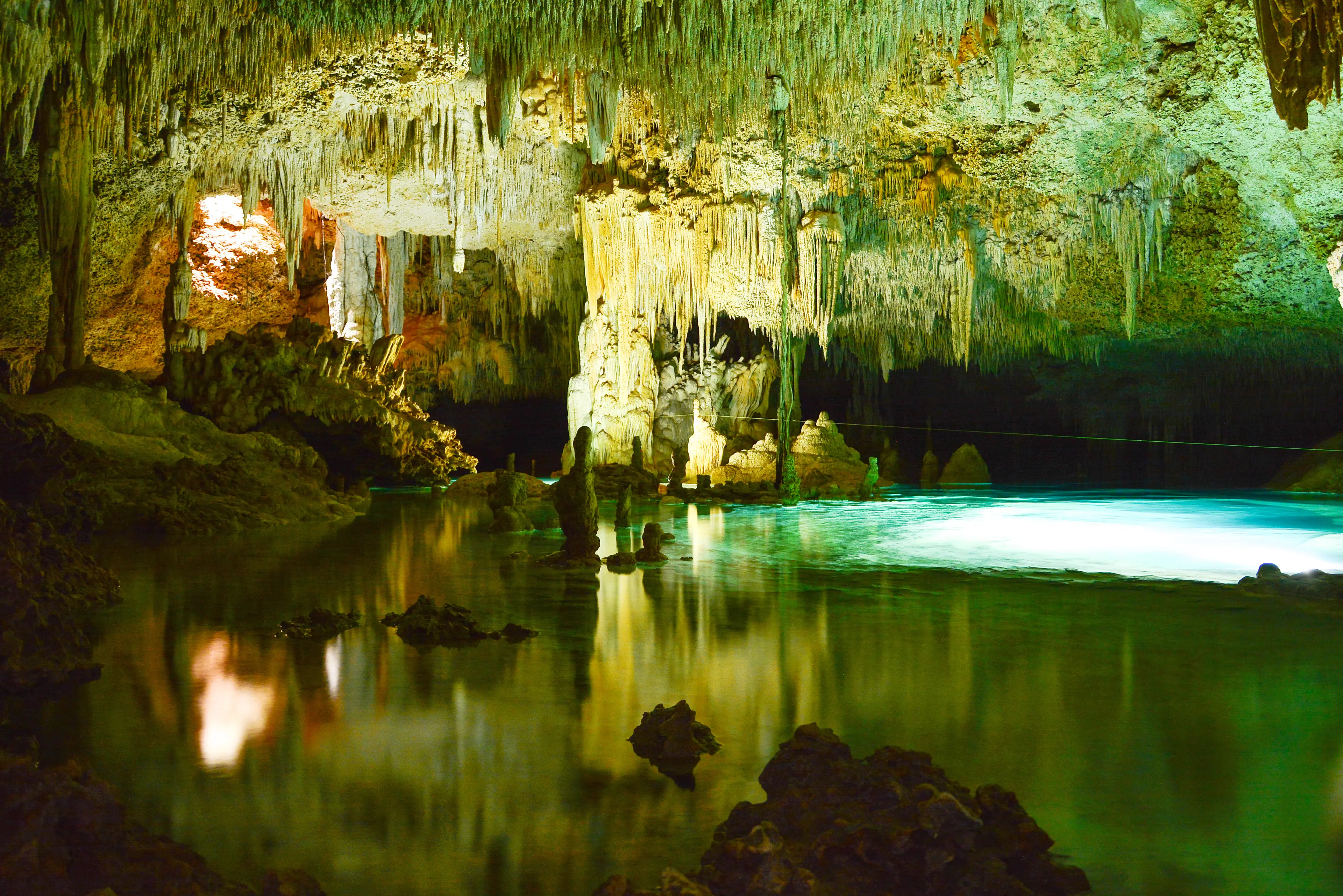 The interior of the Rio Frio caves