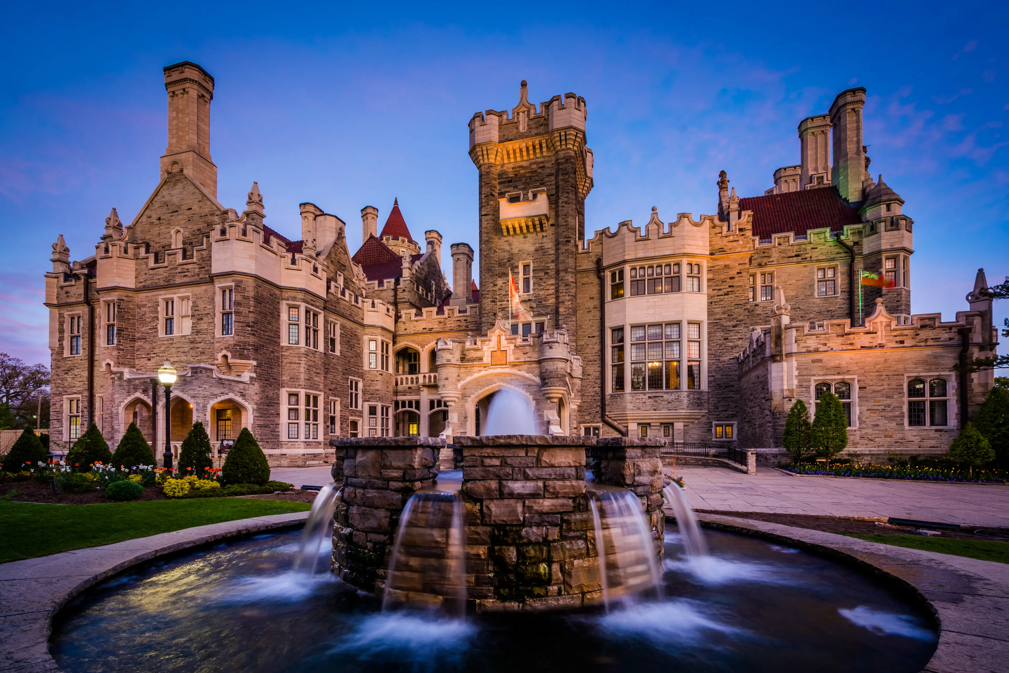 Fountain and Casa Loma