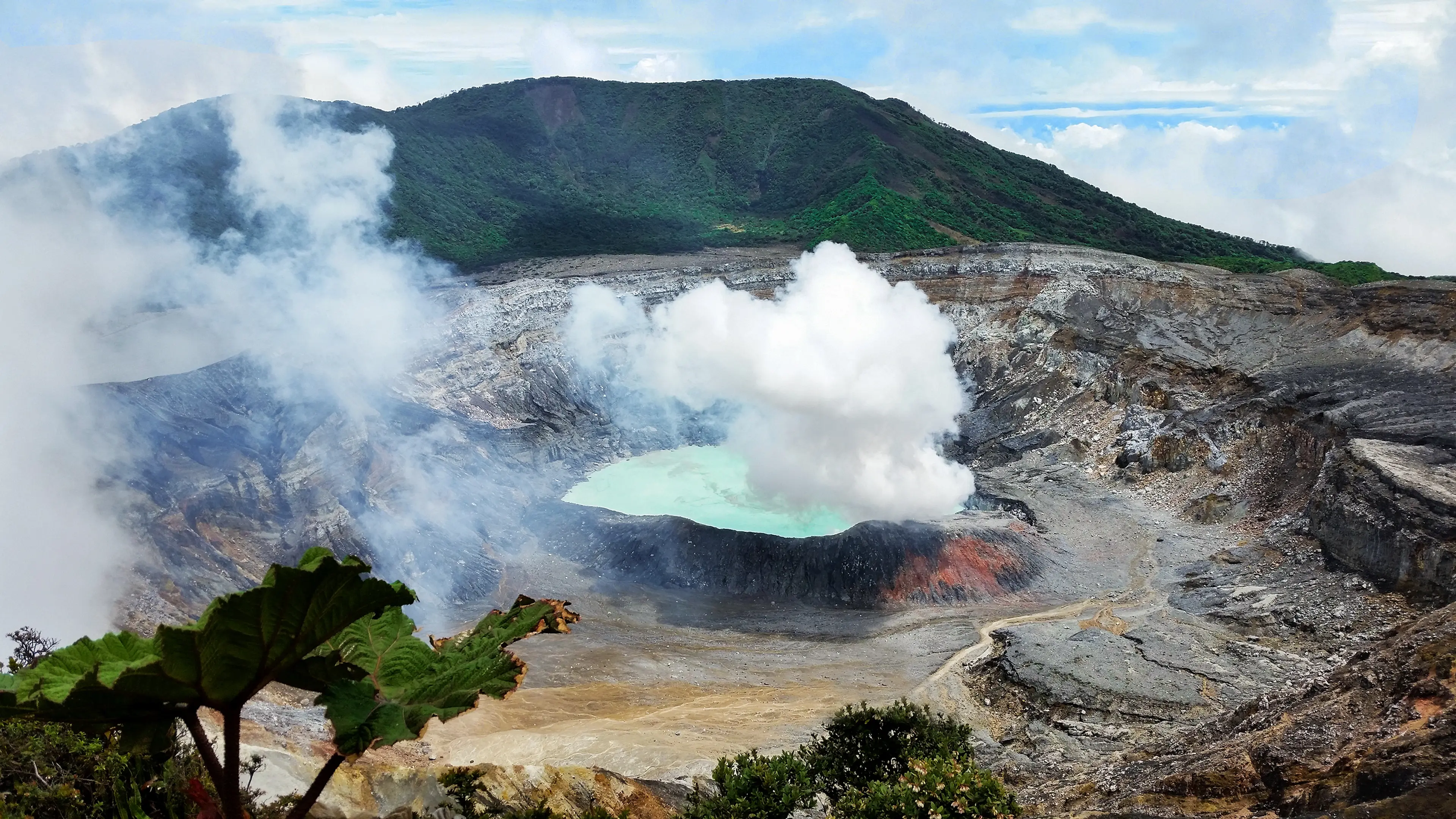 Caldera of Active Volcano Poas