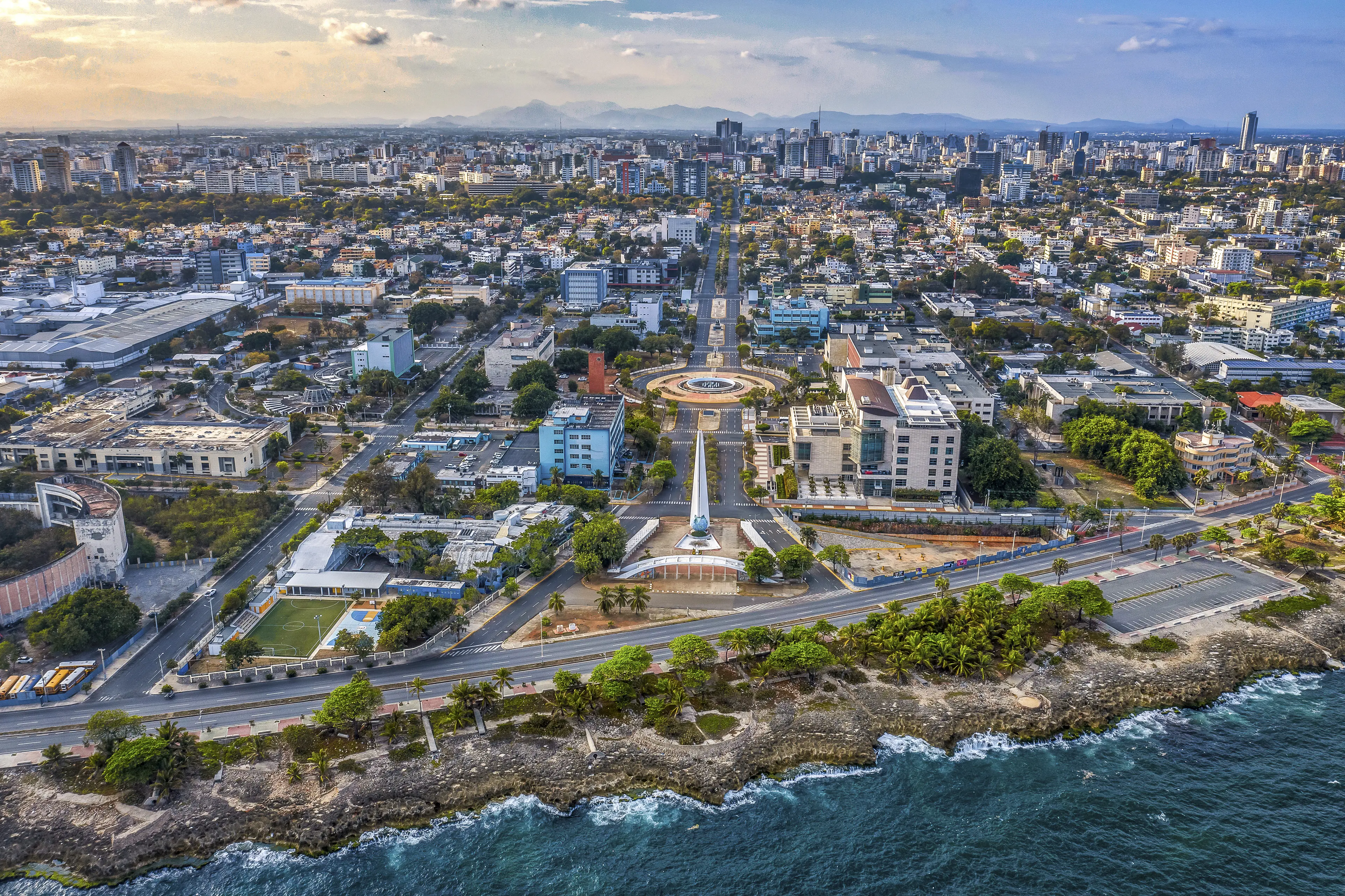 Aerial panorama of Santo Domingo
