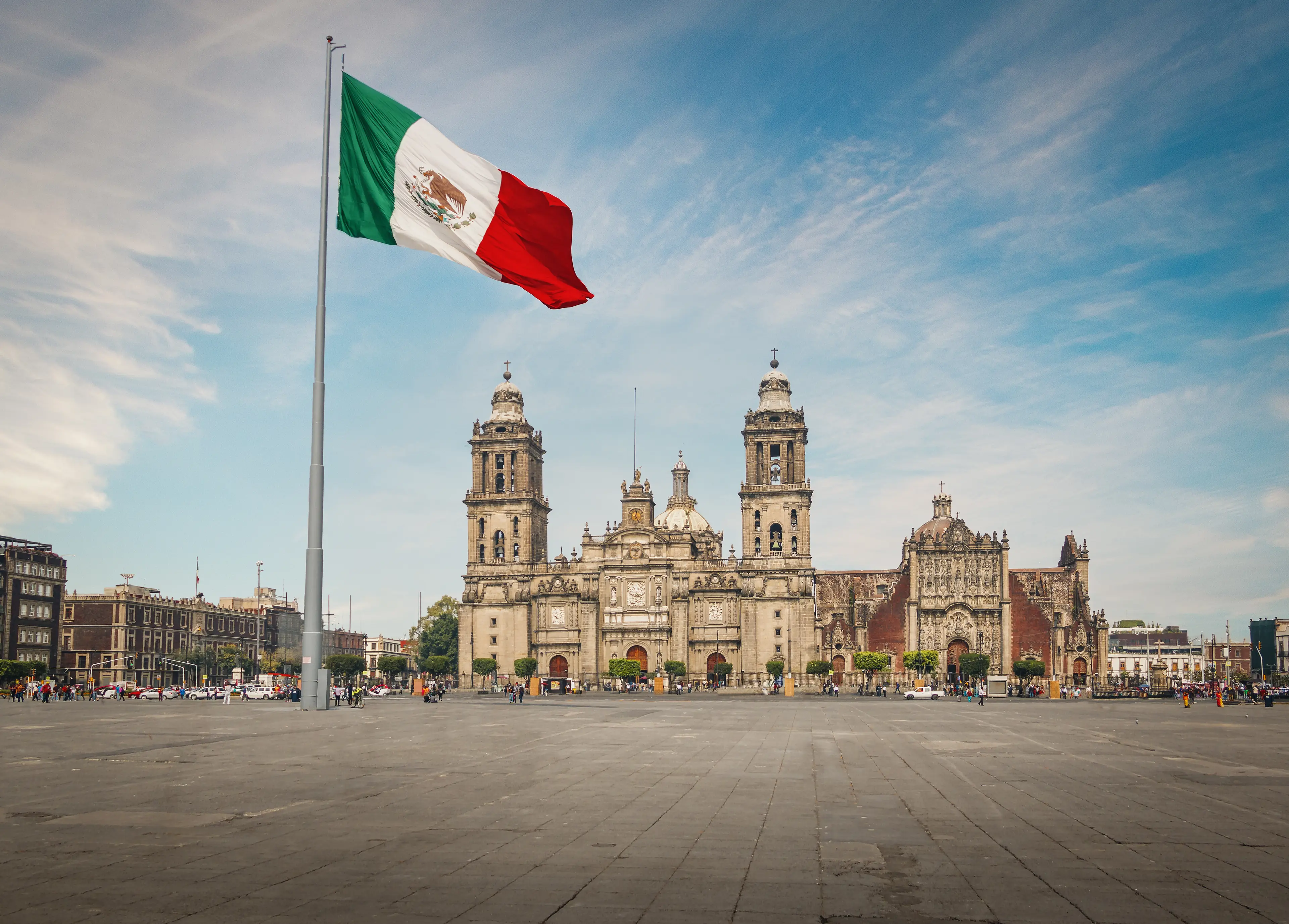 Zocalo square and city cathedral