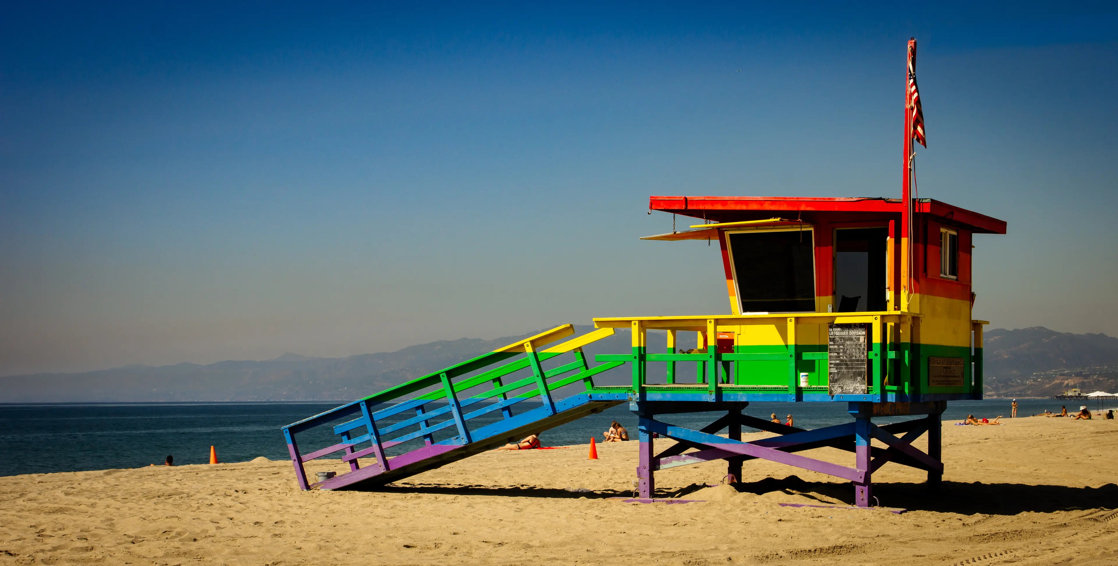 Rainbow lifeguard shack Rainbow lifeguard shack