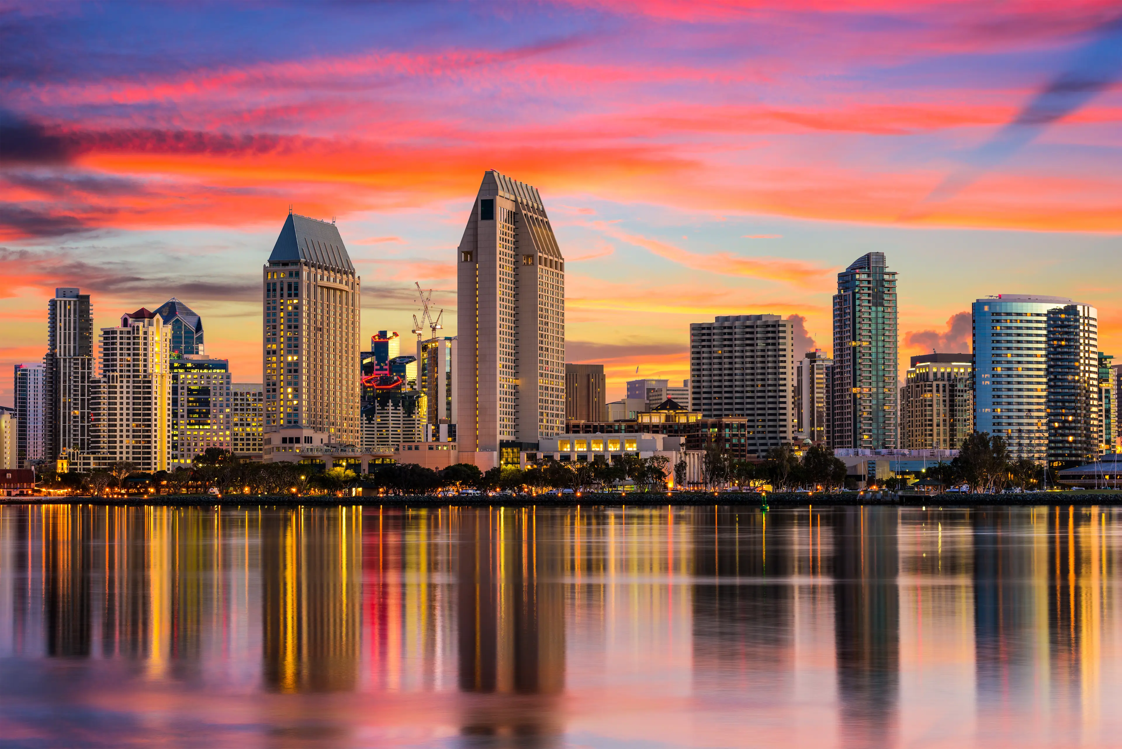 Skyline at beautiful sunset Skyline at beautiful sunset