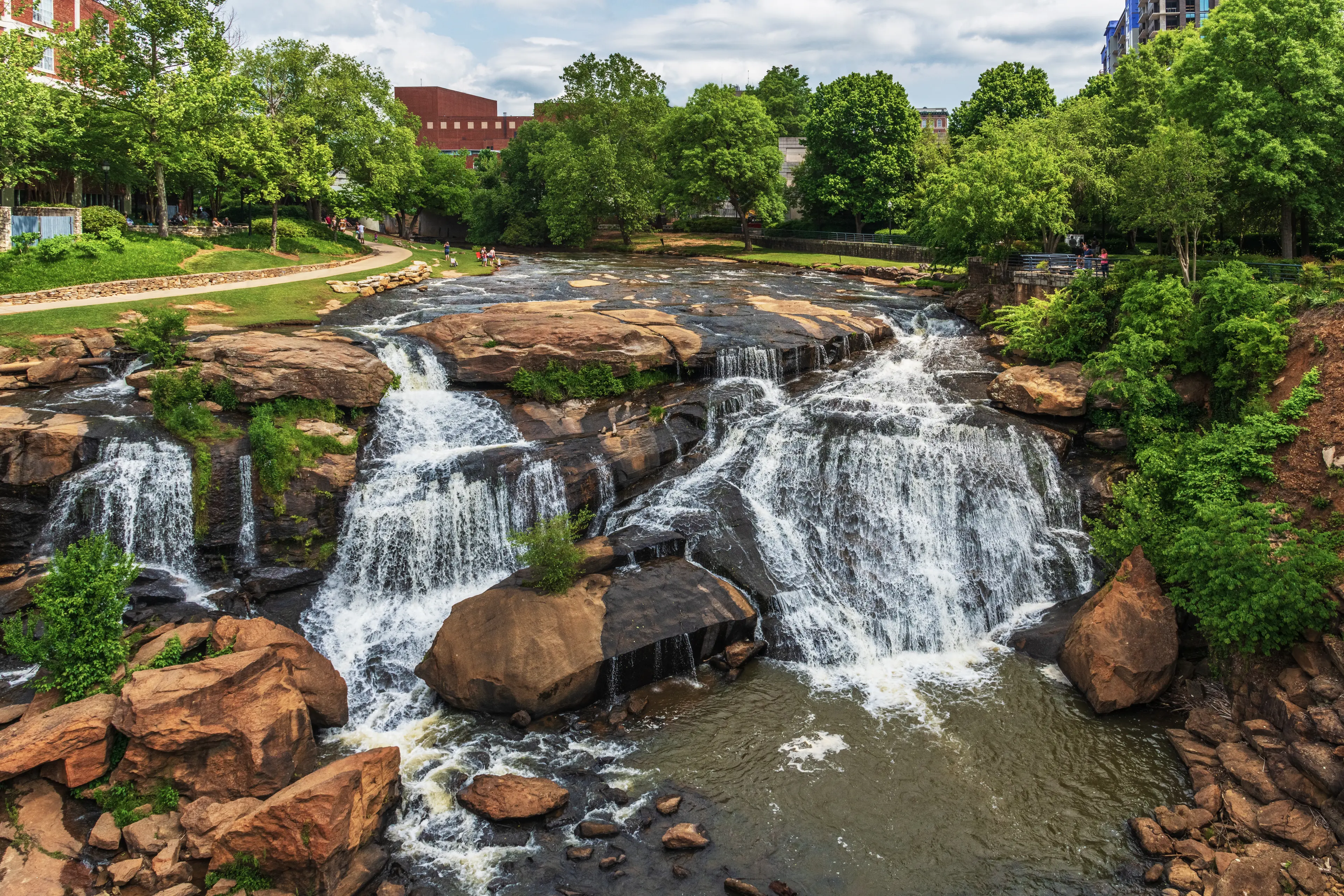 Falls Park Waterfall Falls Park Waterfall