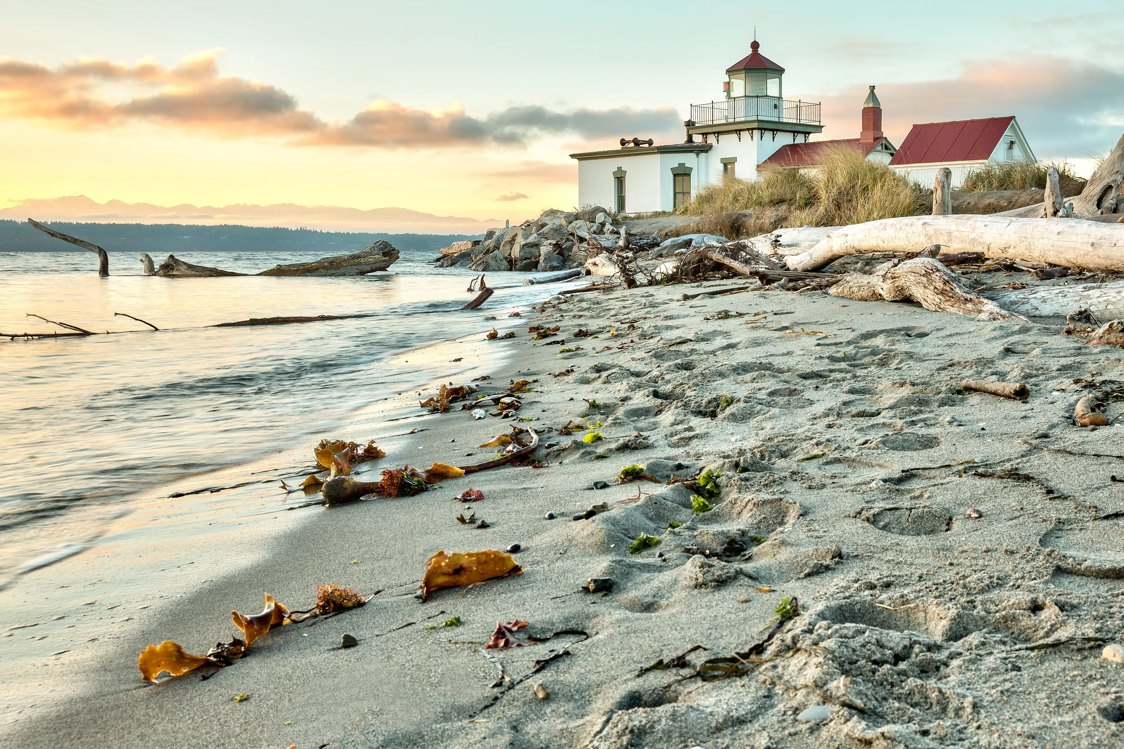 Sunset at West Point lighthouse