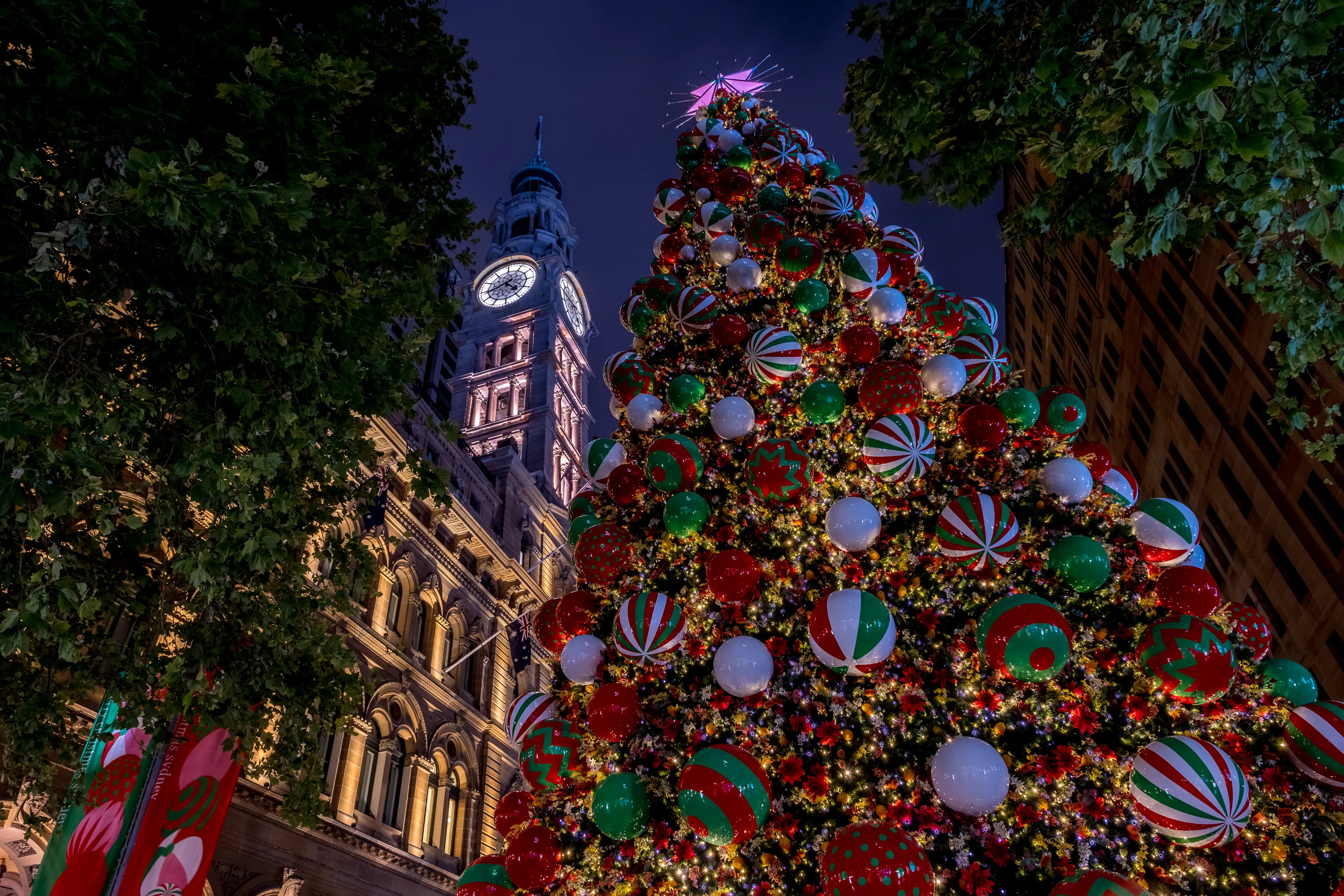 Christmas tree in Sydney's Martin Place