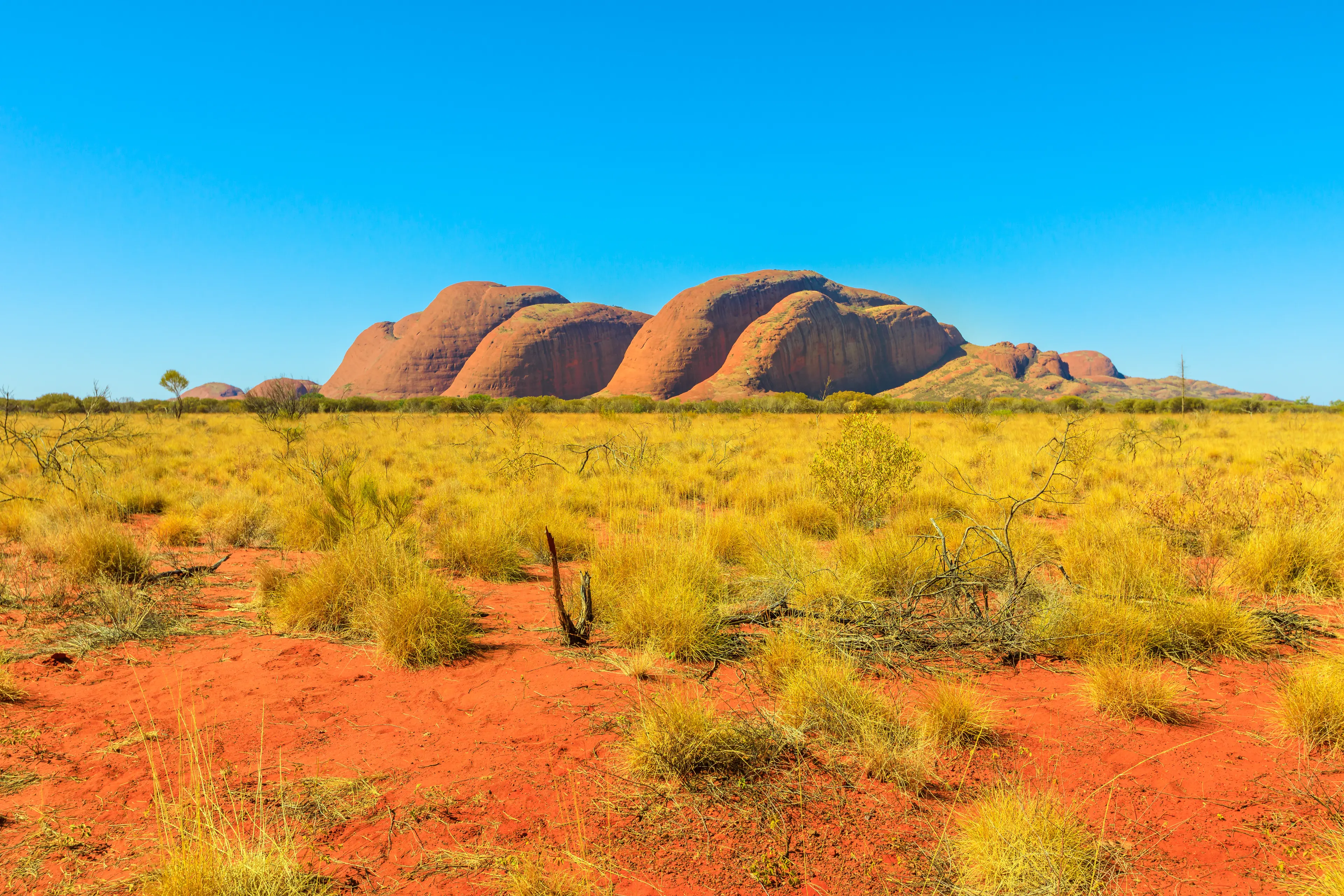 Domed rock formations of Kata Tjuta or Mount Olgas