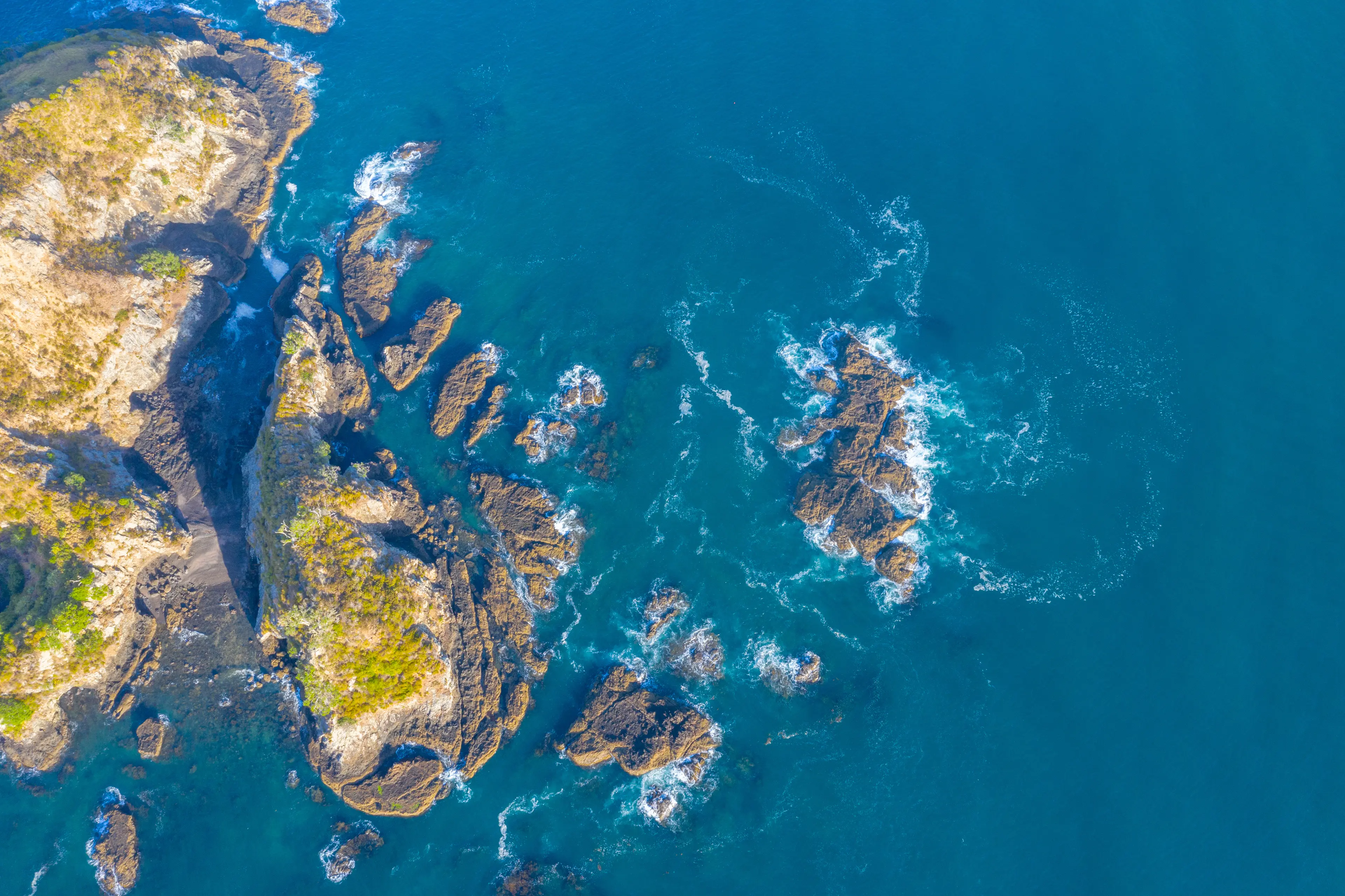 Aerial view of Tapeka Point rocks